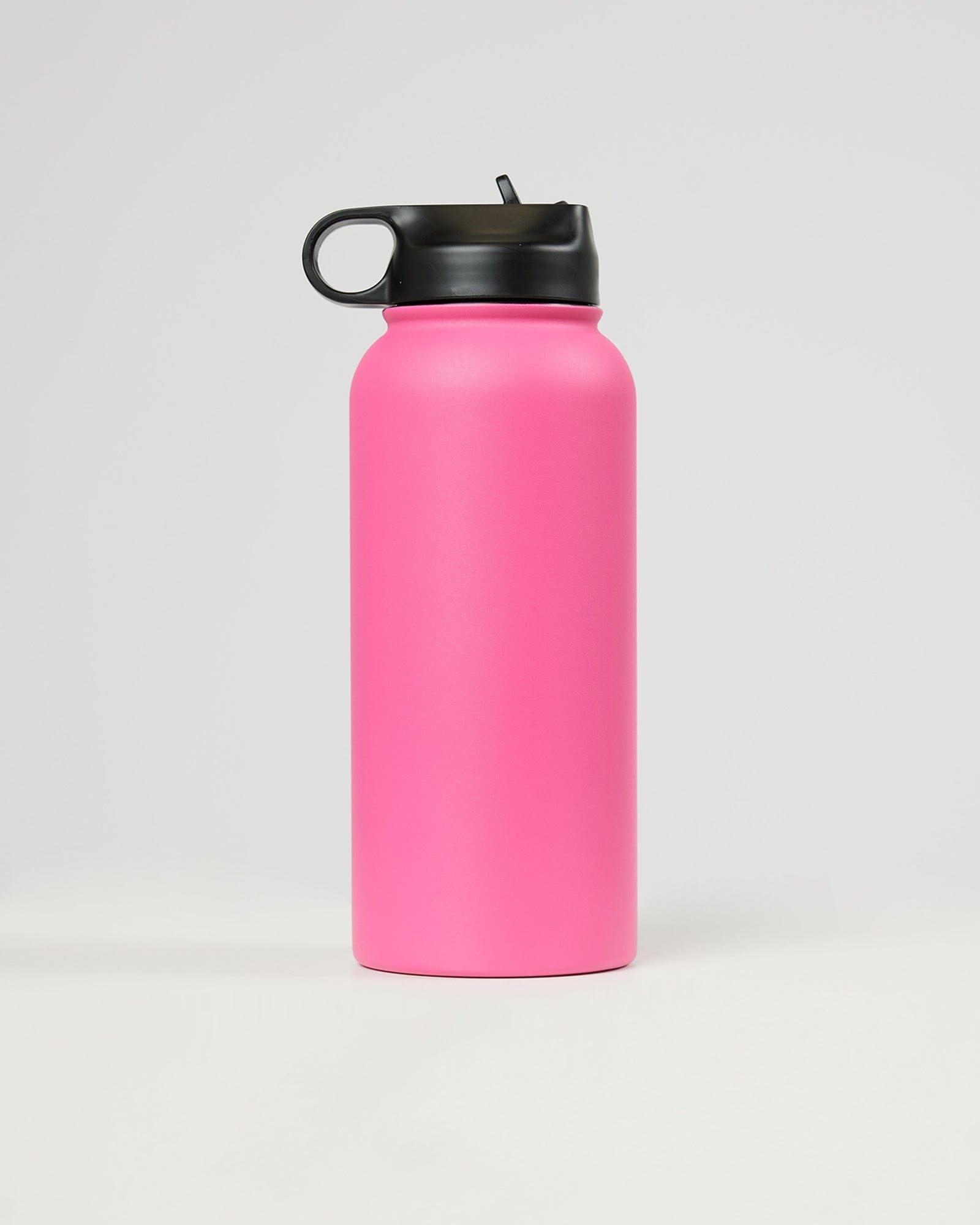 Model wearing Hydrosphere 32oz Insulated Metal Bottle - Flamingo
