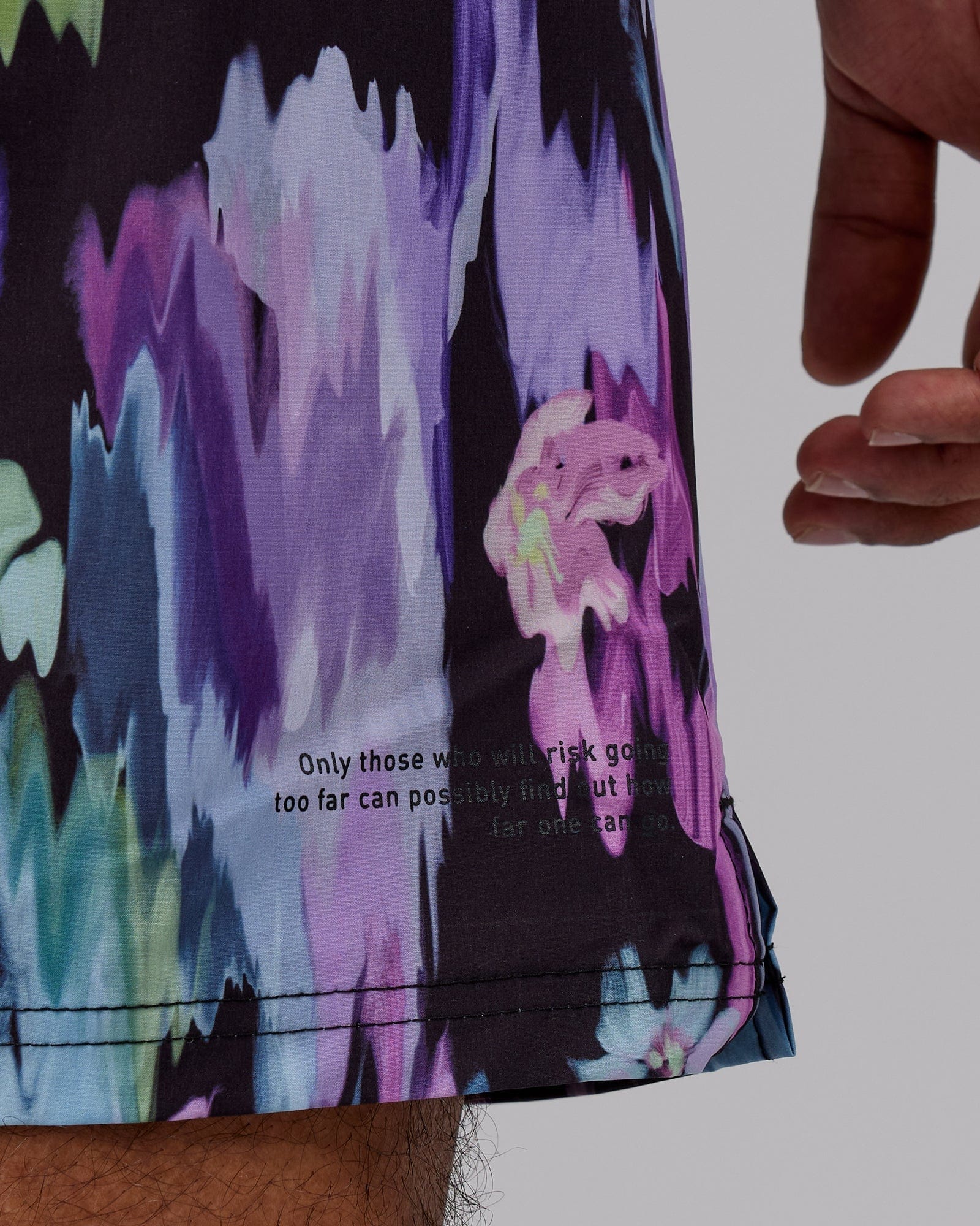 Model wearing Intensity 7'' Performance Short - Hyper Floral Black