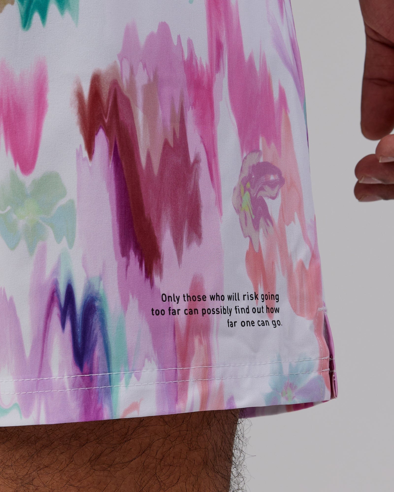 Model wearing Intensity 7'' Performance Short - Hyper Floral White