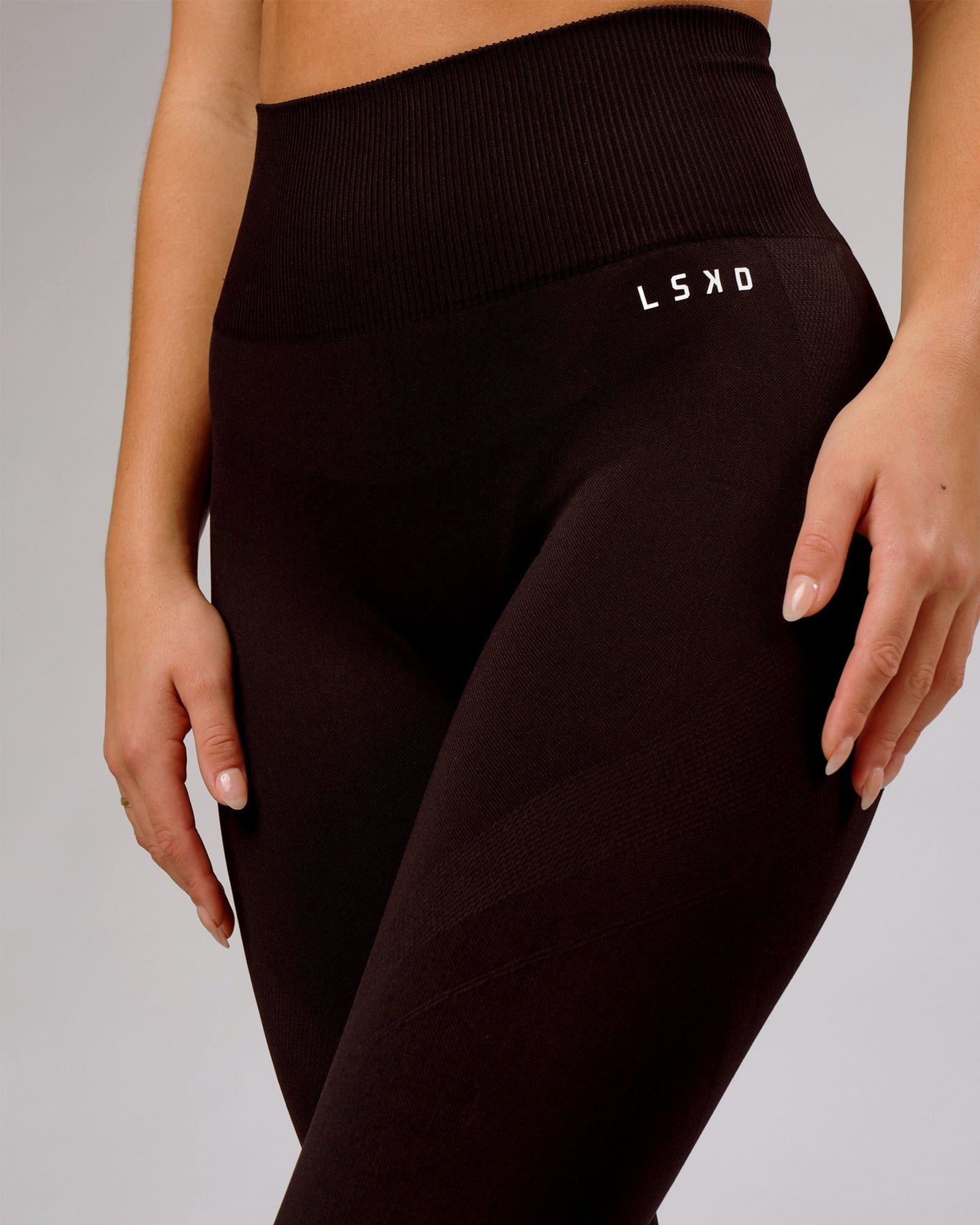 Model wearing Limitless Seamless Full Length Tight - Black