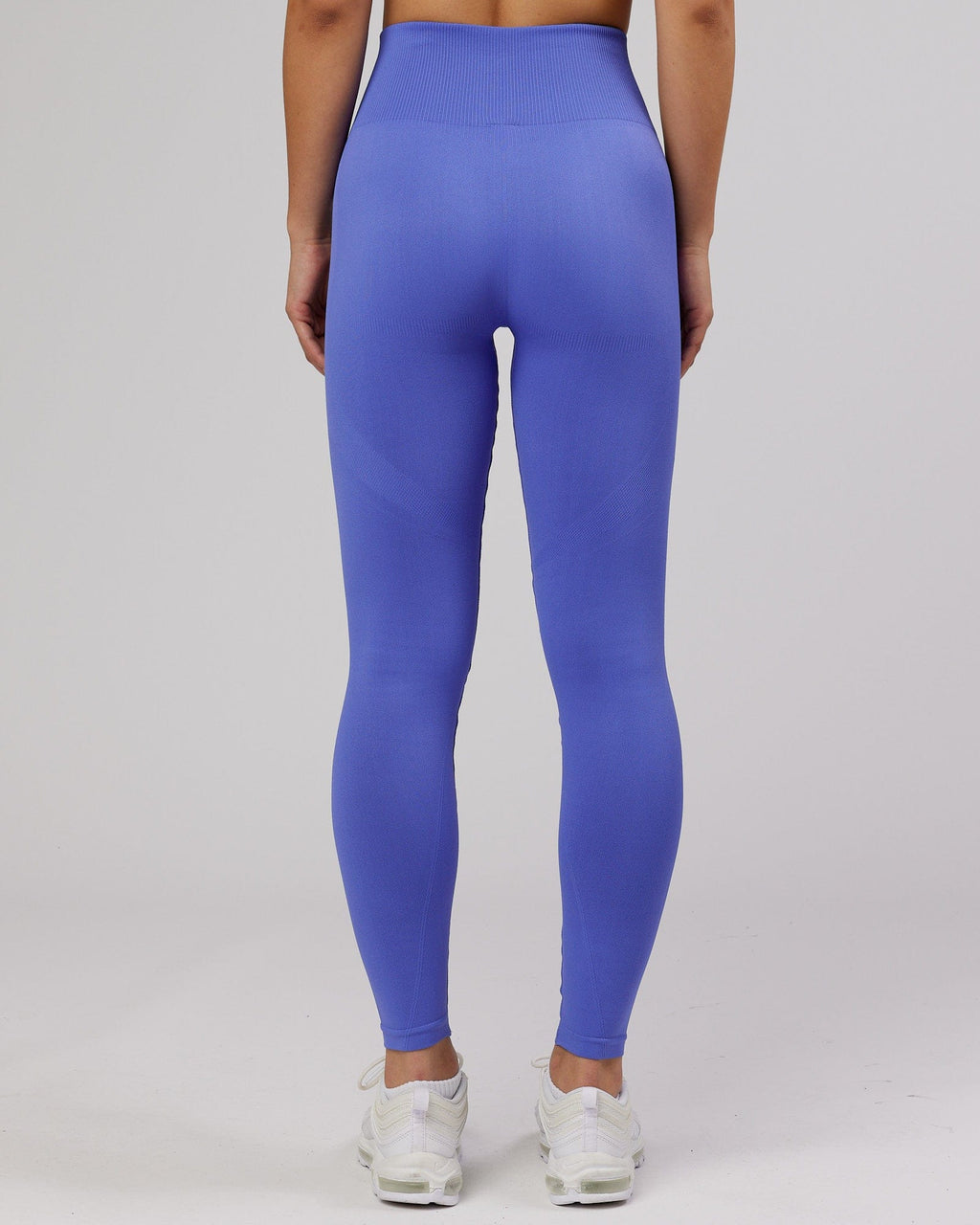 Model wearing Limitless Seamless Full Length Tight - Cornflower Blue