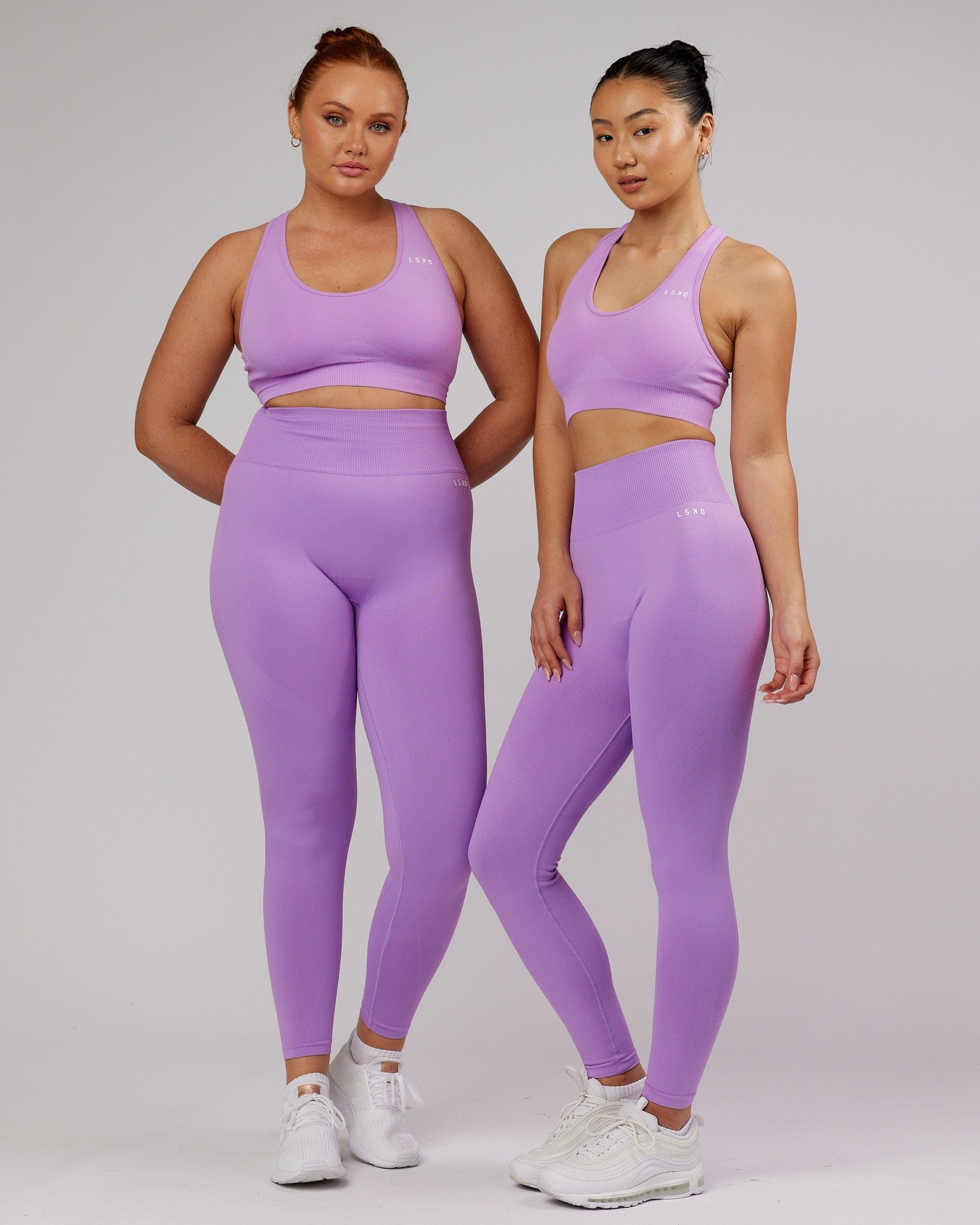 Model wearing Limitless Seamless Full Length Tight - Lilac