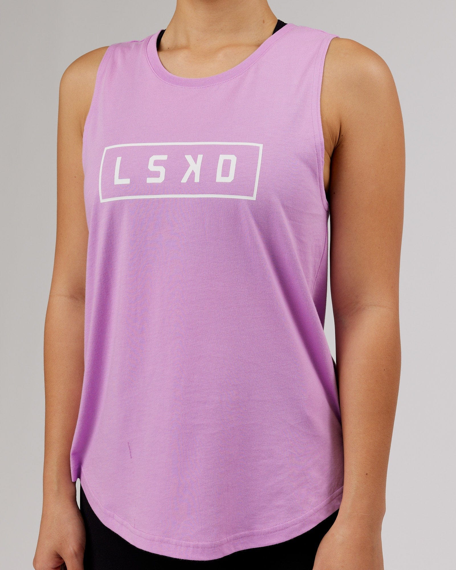 Model wearing Luna Tank - Lilac