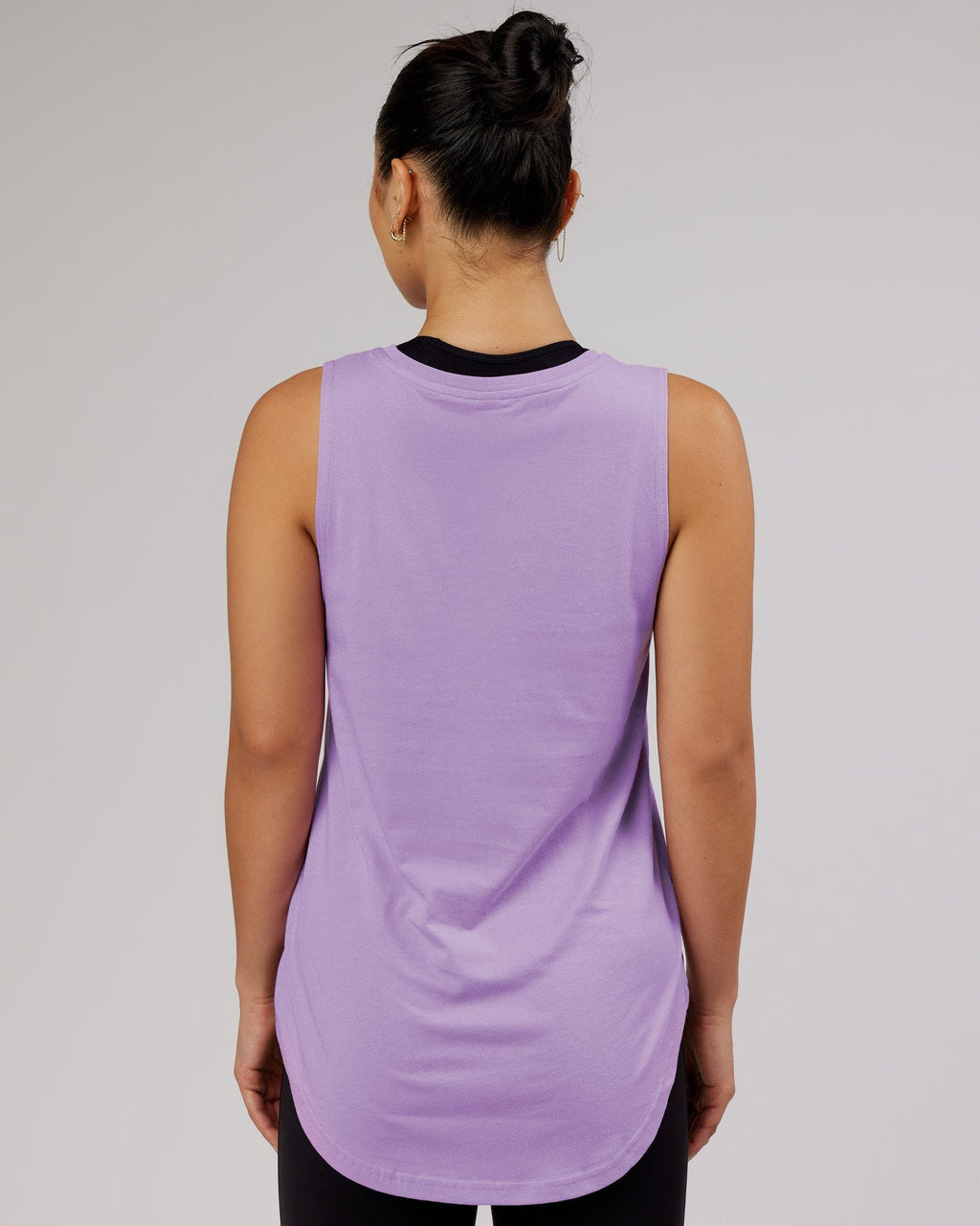 Model wearing Luna Tank - Pale Lilac