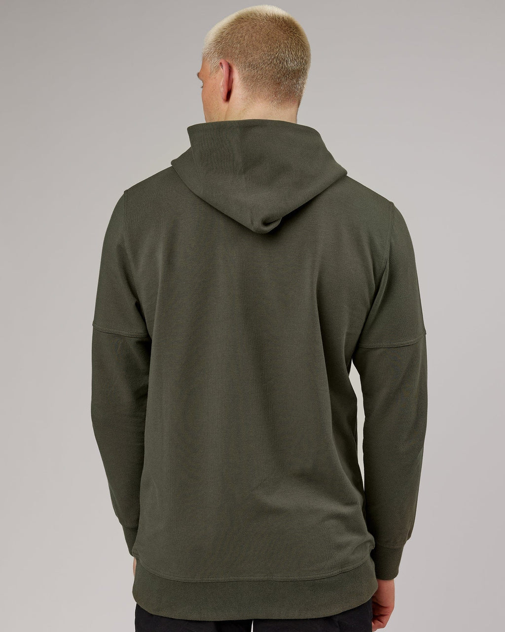 Model wearing Direction FLXFleece Hoodie - Forest Night