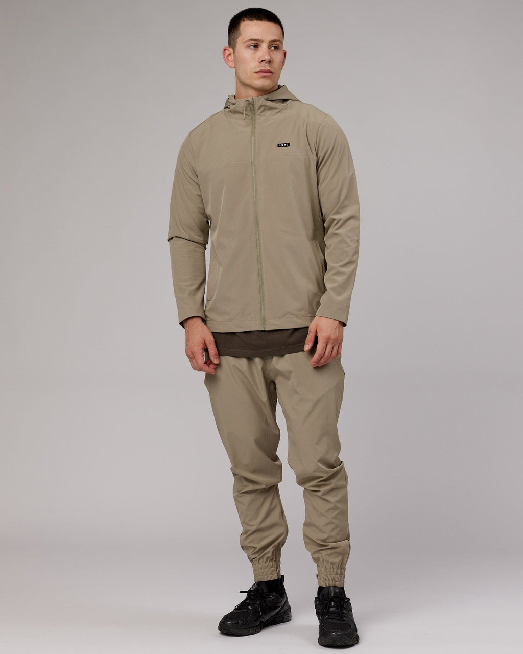 Model wearing Functional Training Jacket - Laurel Oak