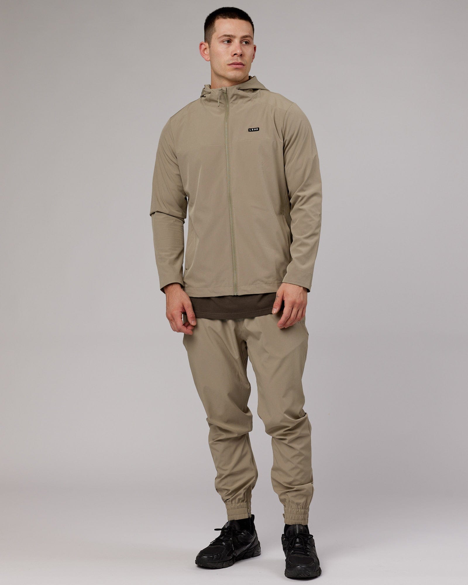 Model wearing Functional Training Jacket - Laurel Oak