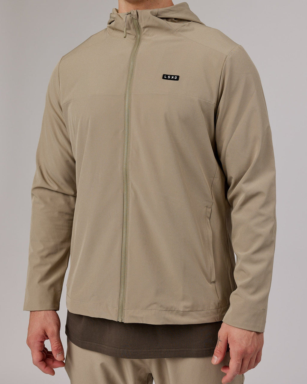 Model wearing Functional Training Jacket - Laurel Oak
