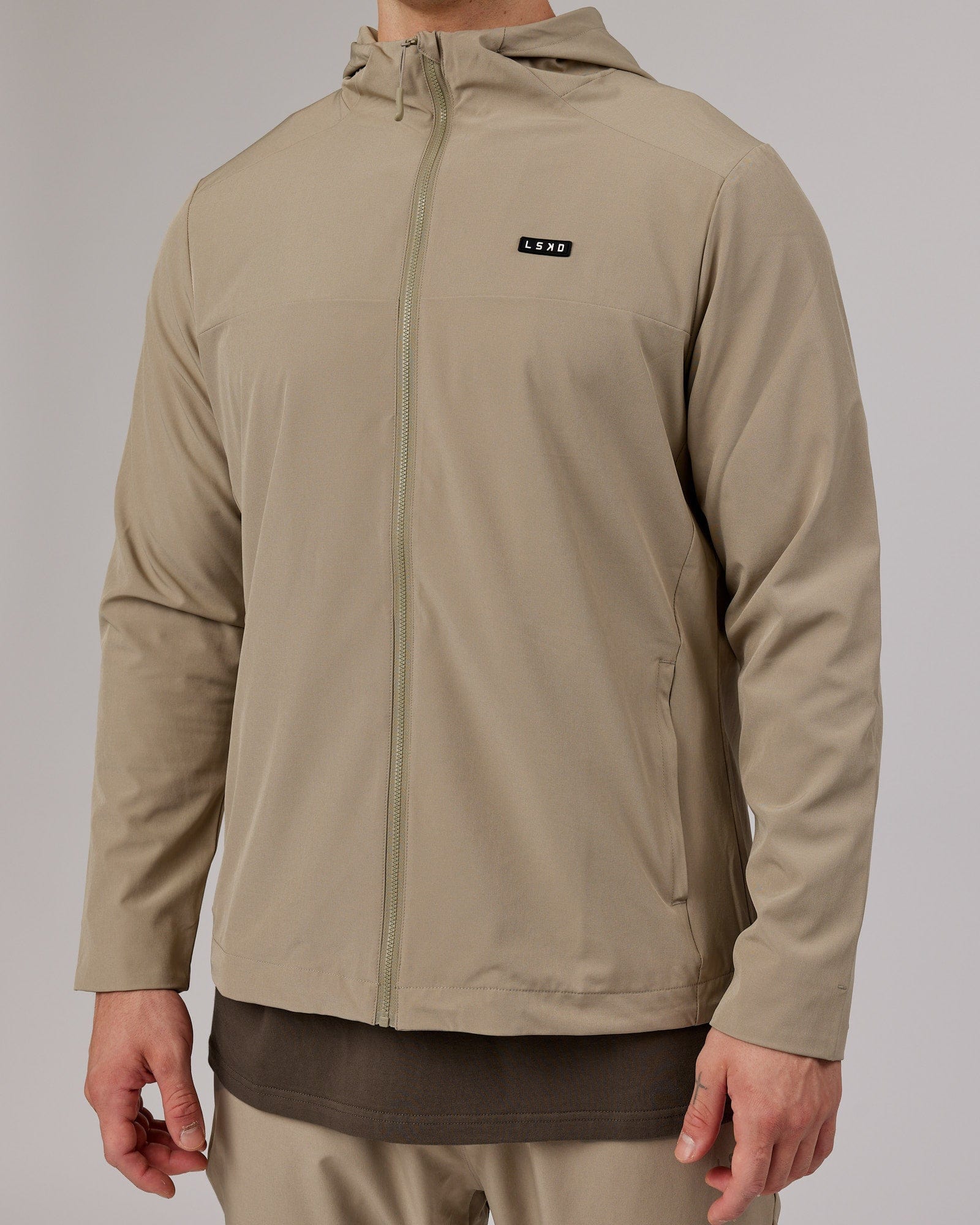 Model wearing Functional Training Jacket - Laurel Oak