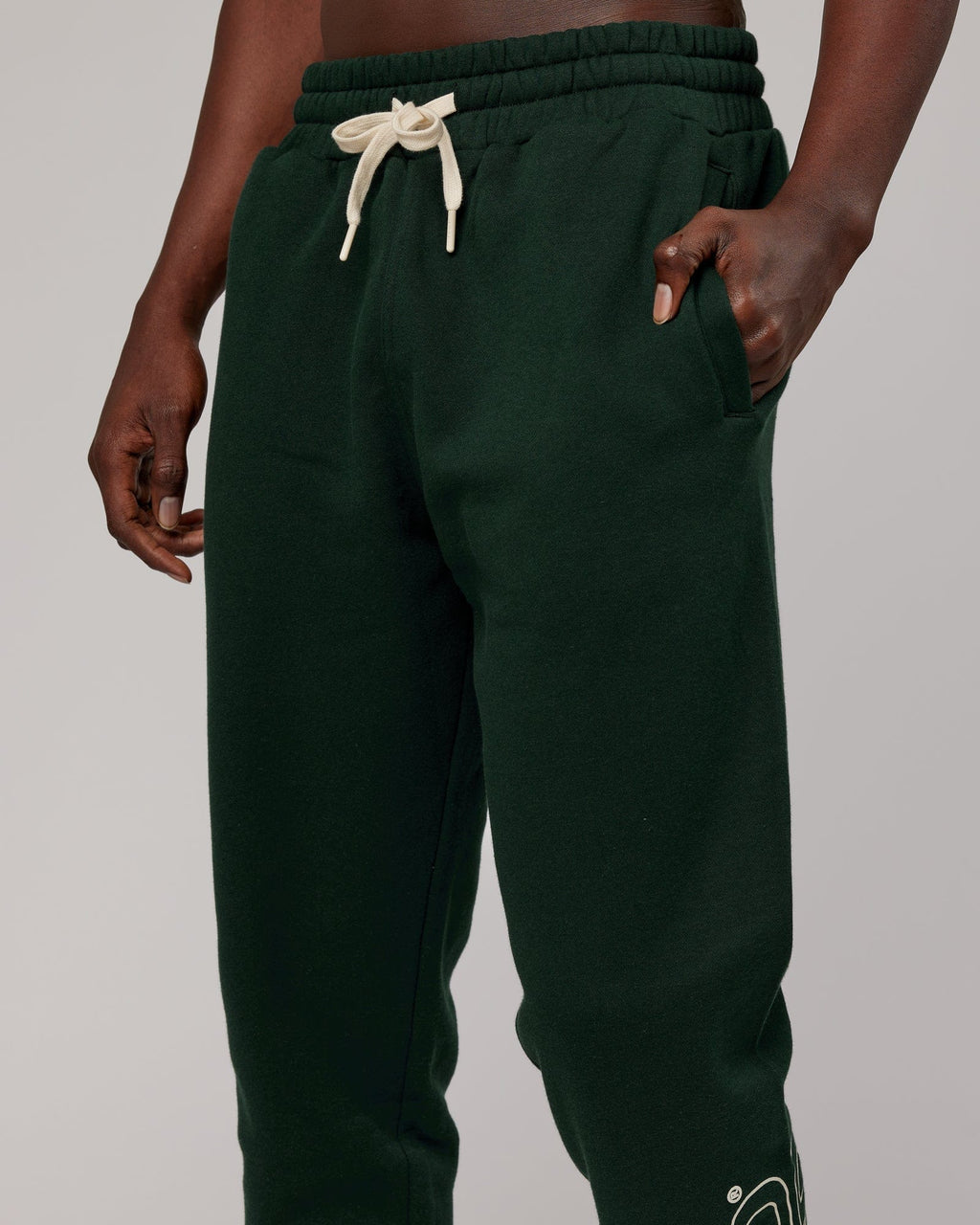 Model wearing Stacks Up Track Pant - Forest