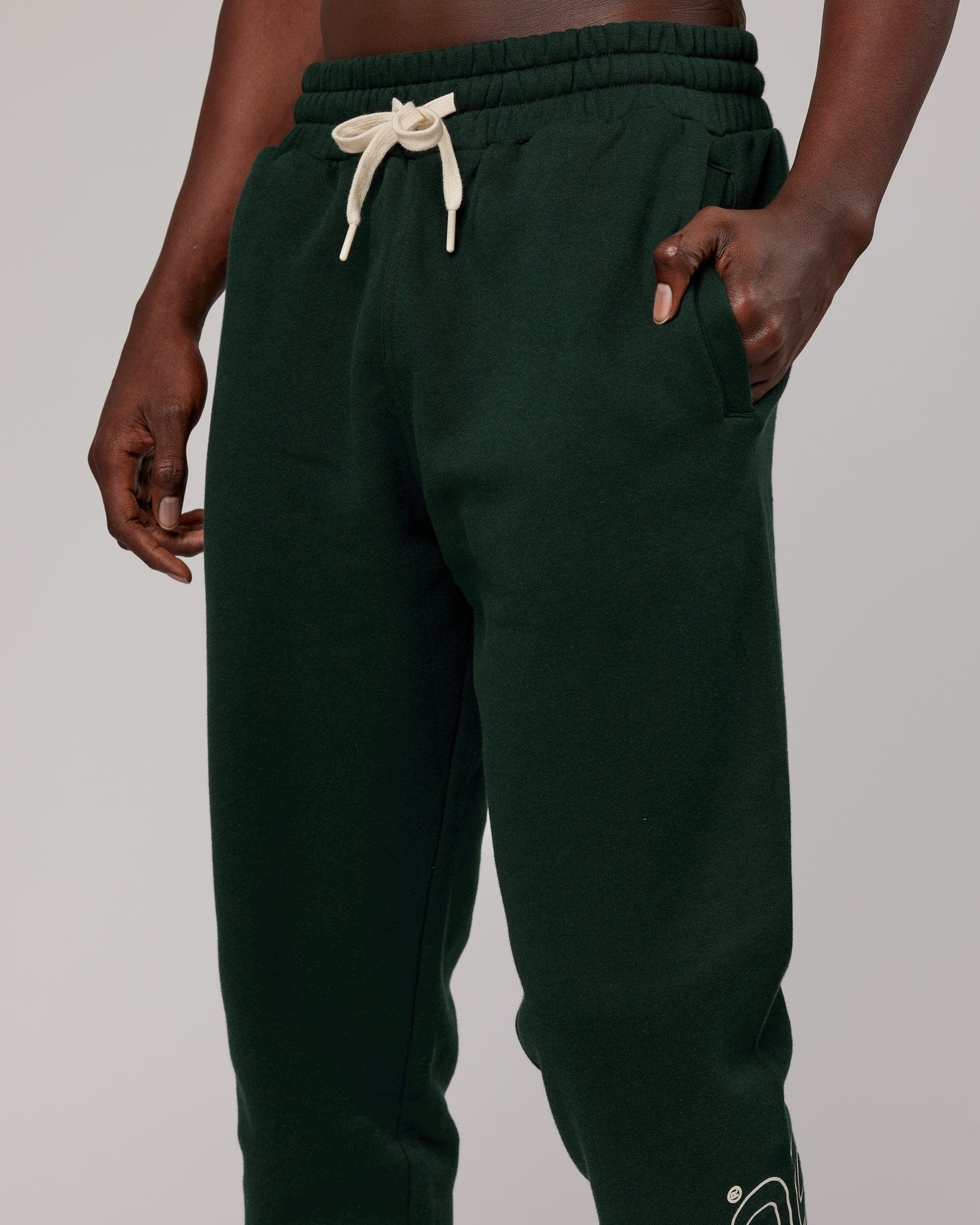 Model wearing Stacks Up Track Pant - Forest