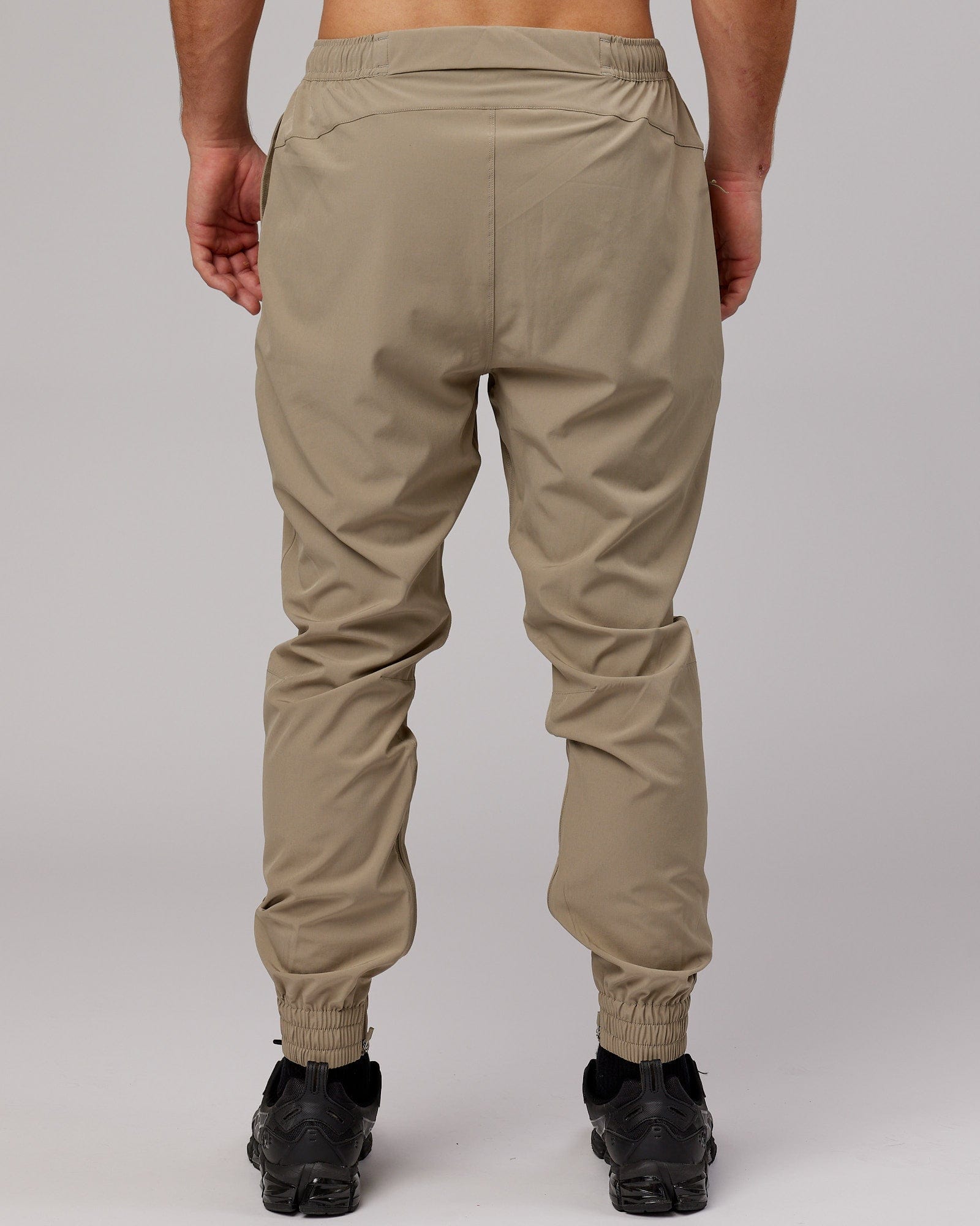 Model wearing Warm Up Zip Cuff Performance Jogger - Laurel Oak