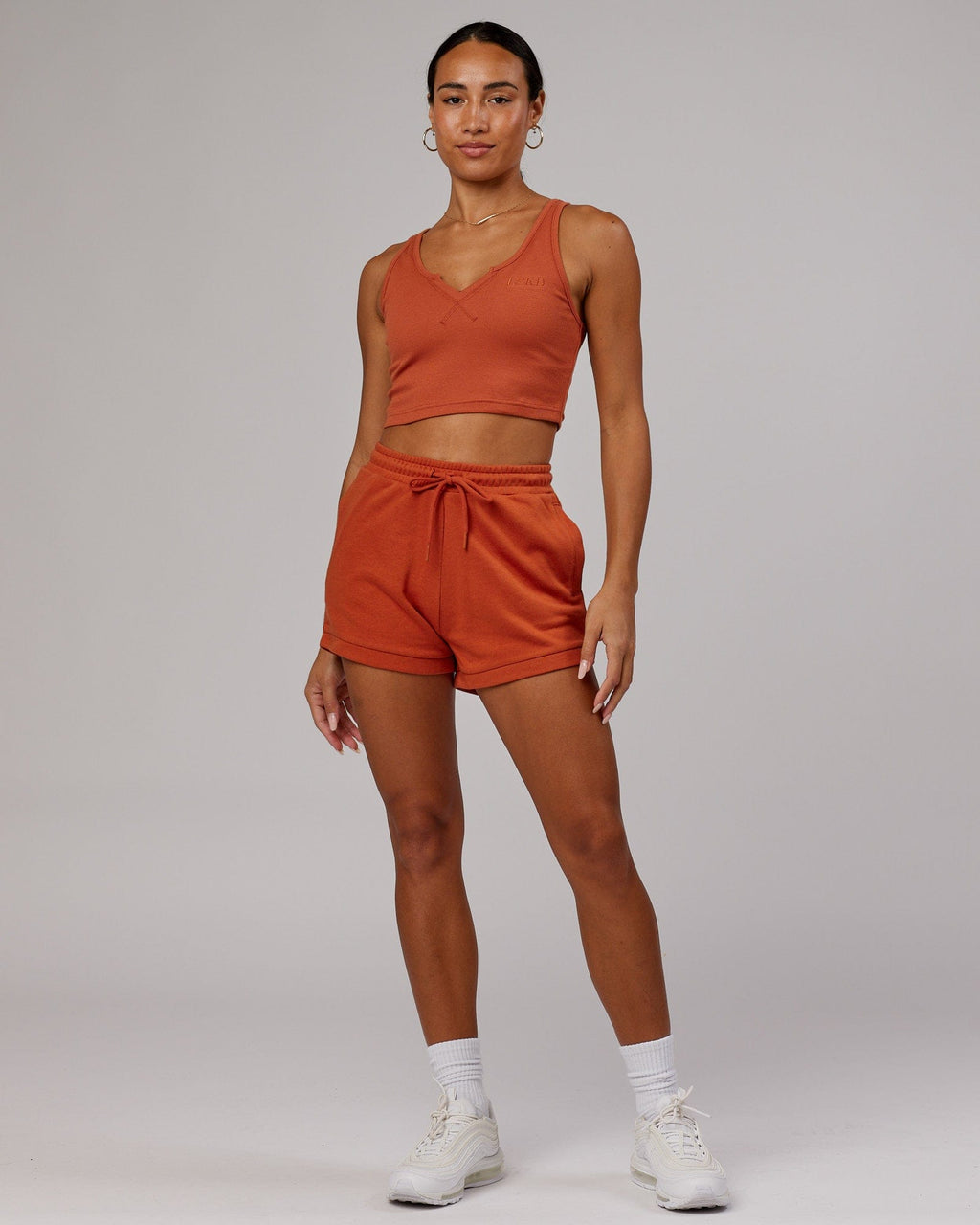 Model wearing Off Duty Lounge Short - Auburn