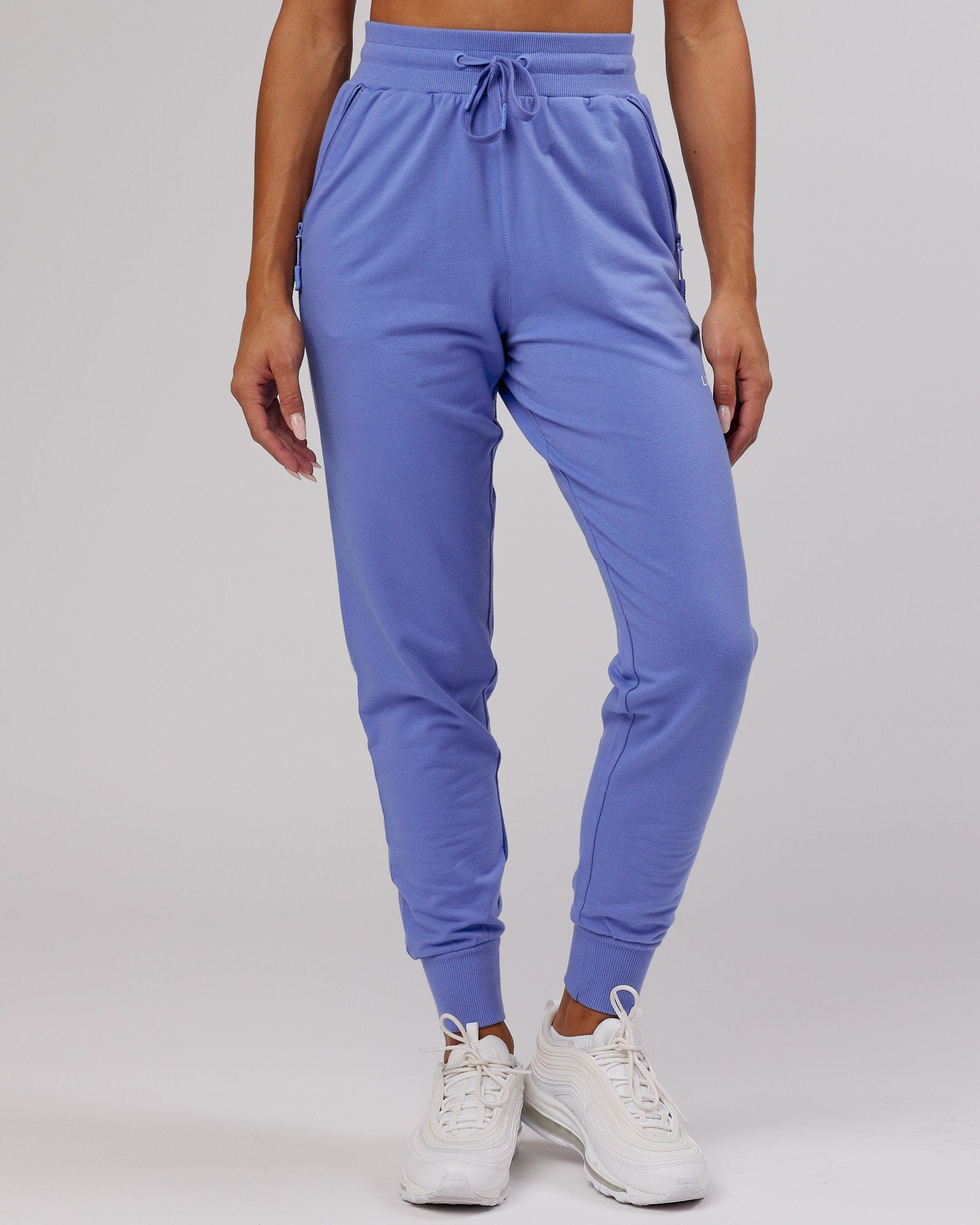 Model wearing PB Jogger - Cornflower Blue-Tonal