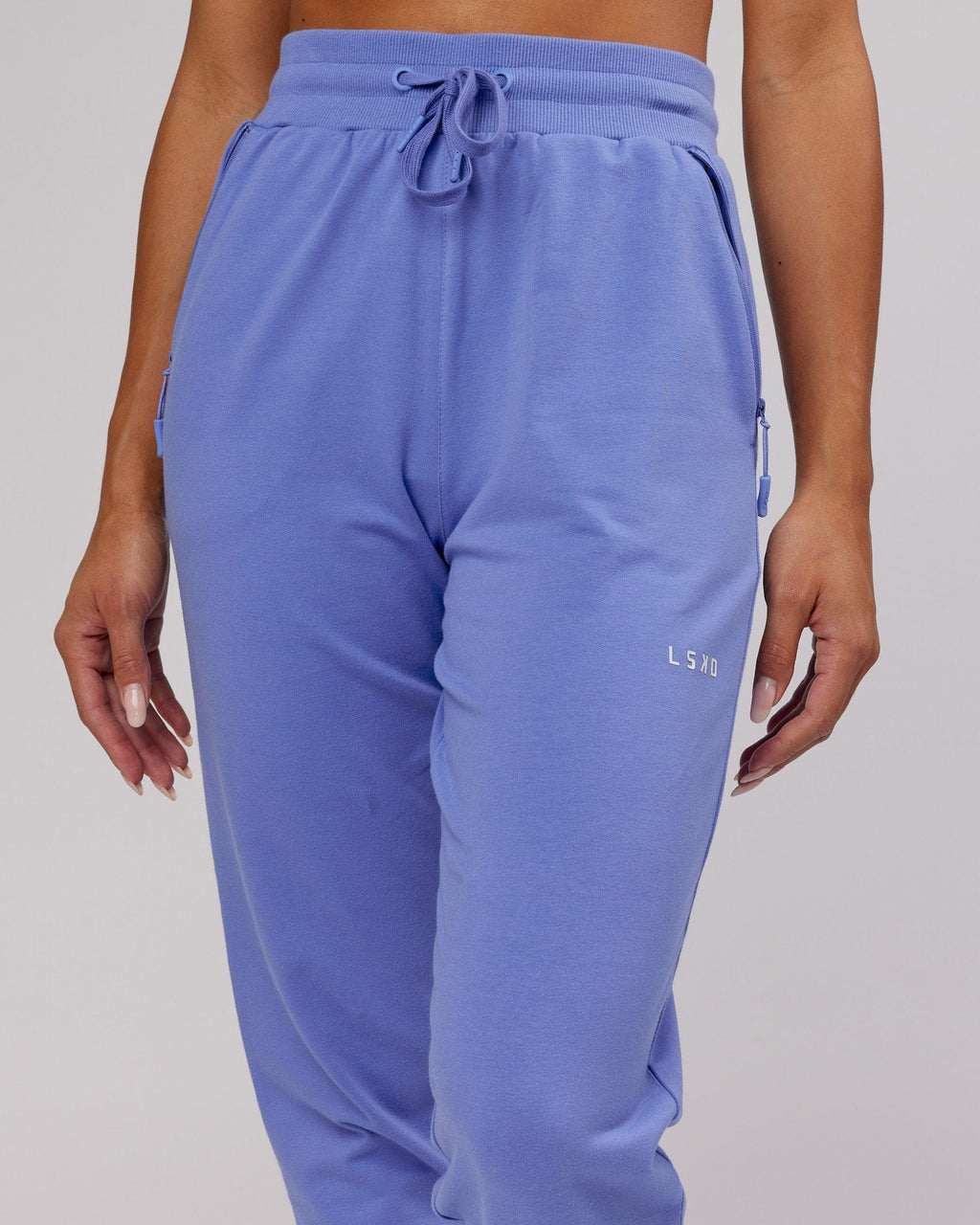 Model wearing PB Jogger - Cornflower Blue-Tonal