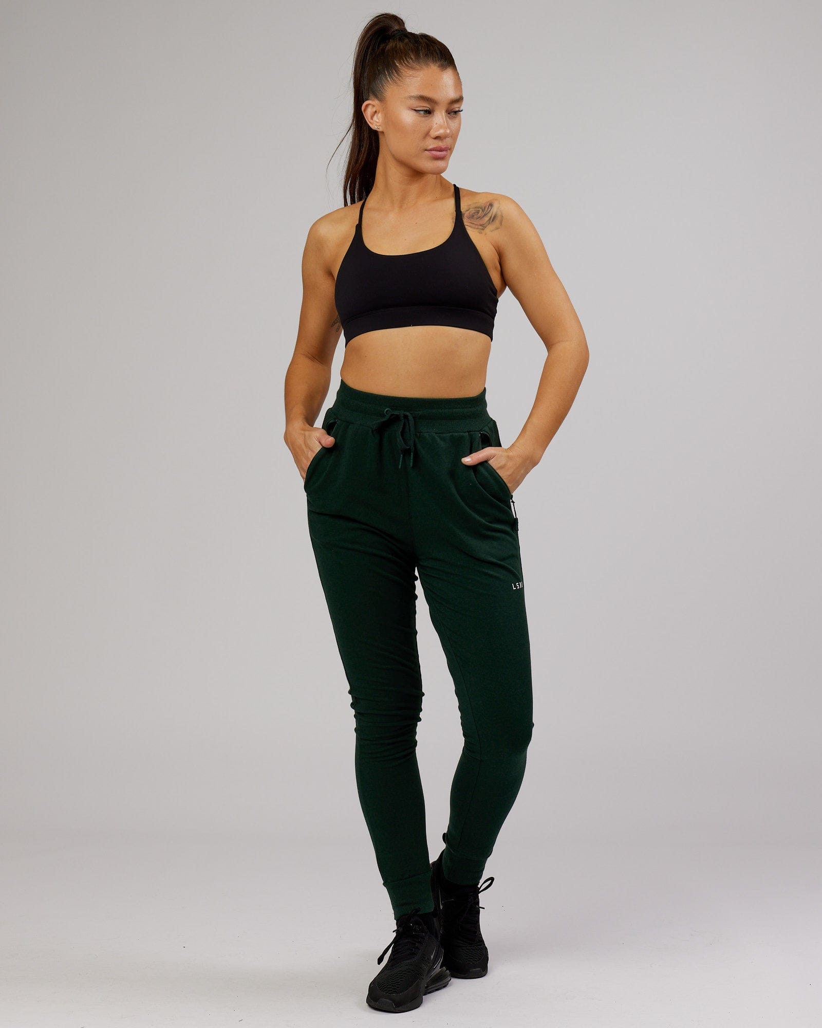 Model wearing PB Jogger - Forest-Tonal