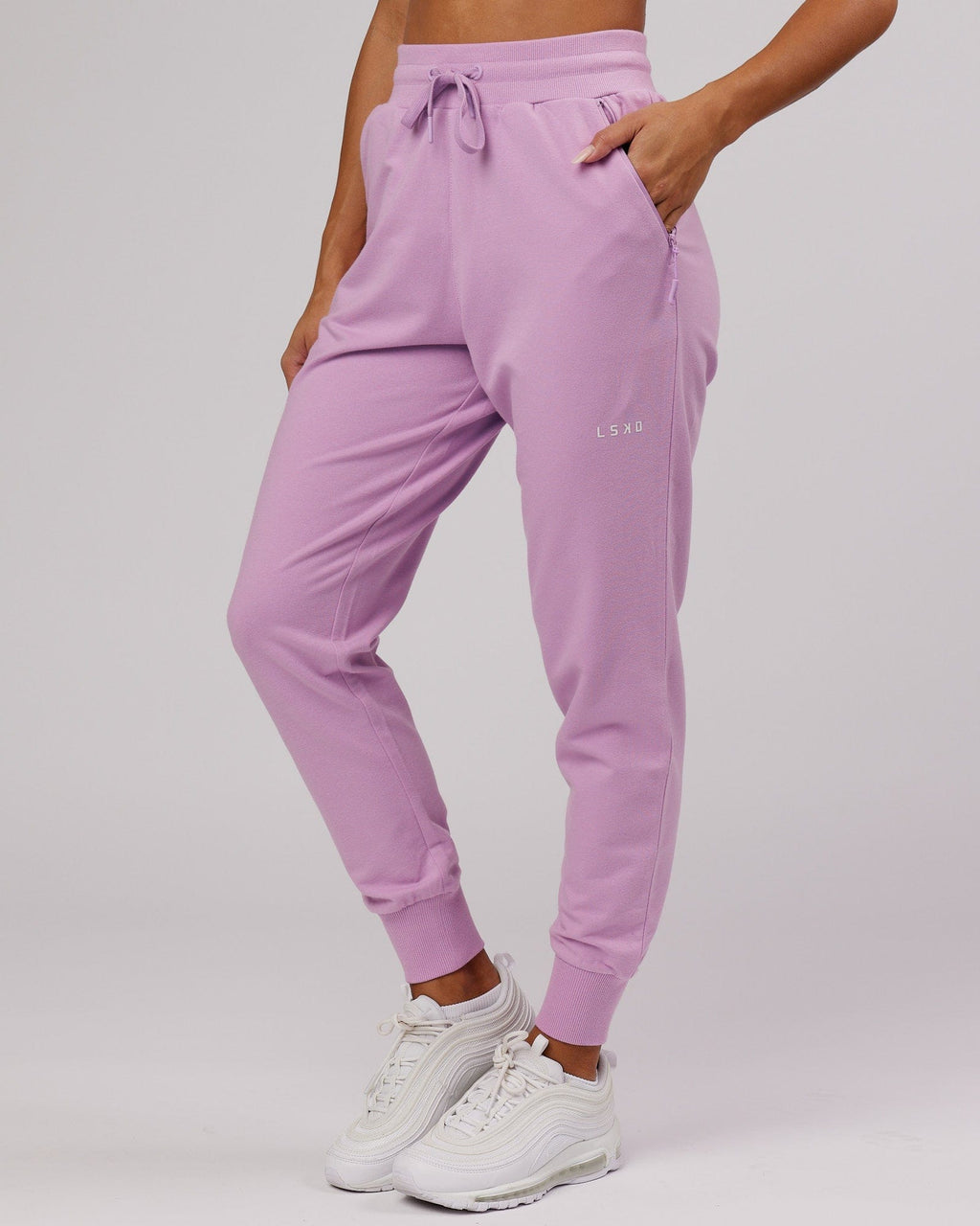 Model wearing PB Jogger - Lilac-Tonal