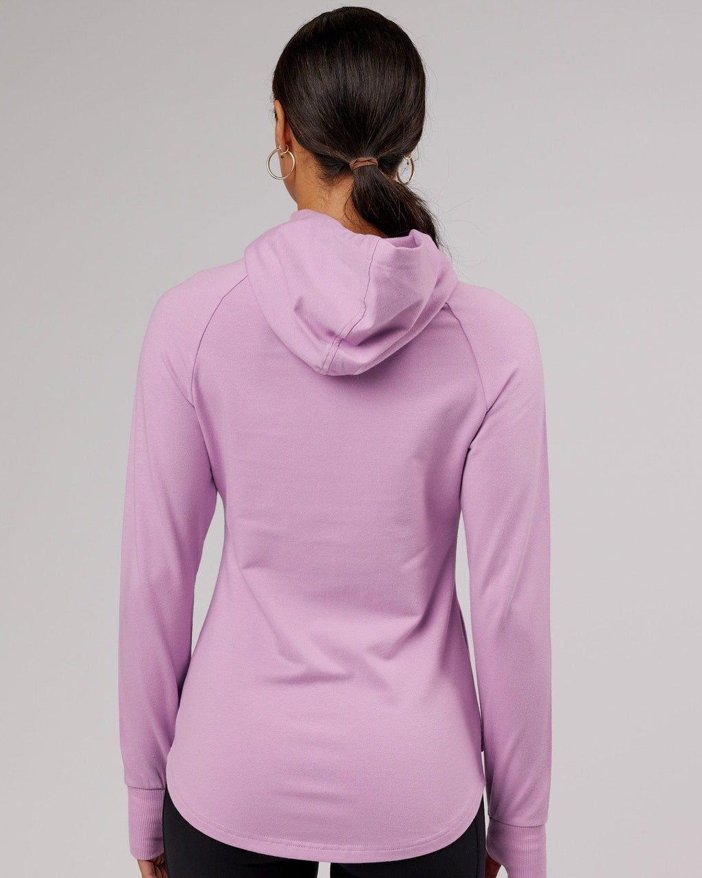 Model wearing PB Zip Through Hoodie - Lilac