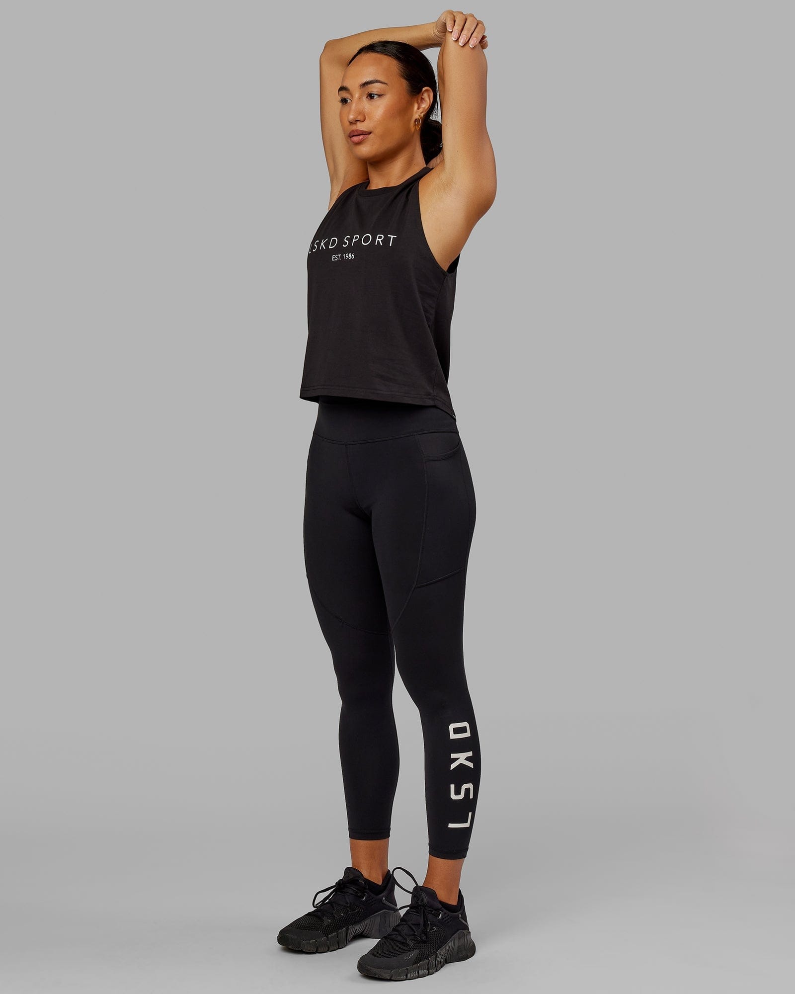 Model wearing Penalty Tank - Black