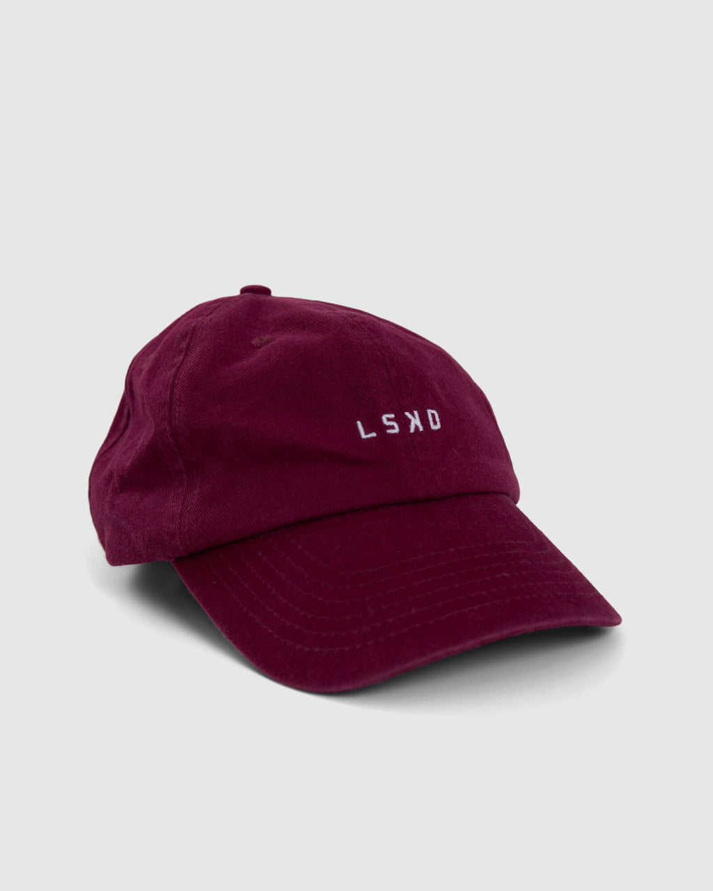 Model wearing Compact Hat - Candy Apple