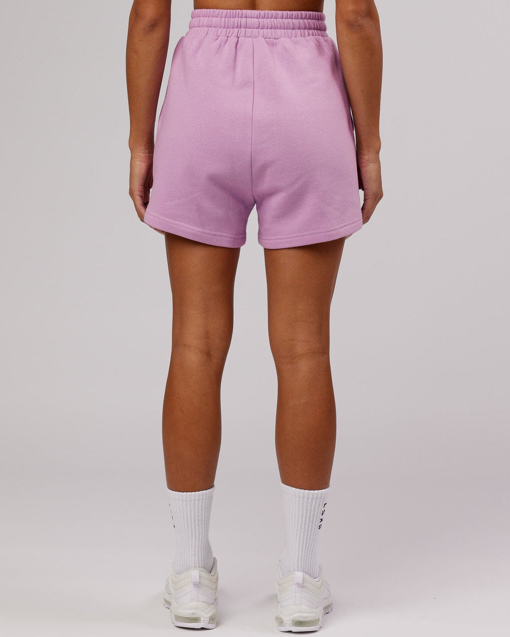 Model wearing Ready Track Short - Lilac