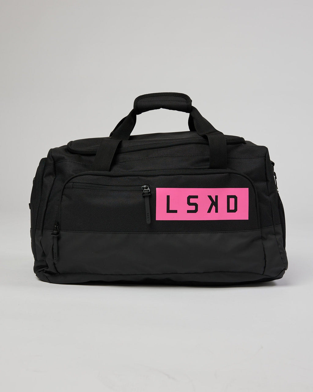 Model wearing Rep Duffle Bag 50L - Black-Flamingo