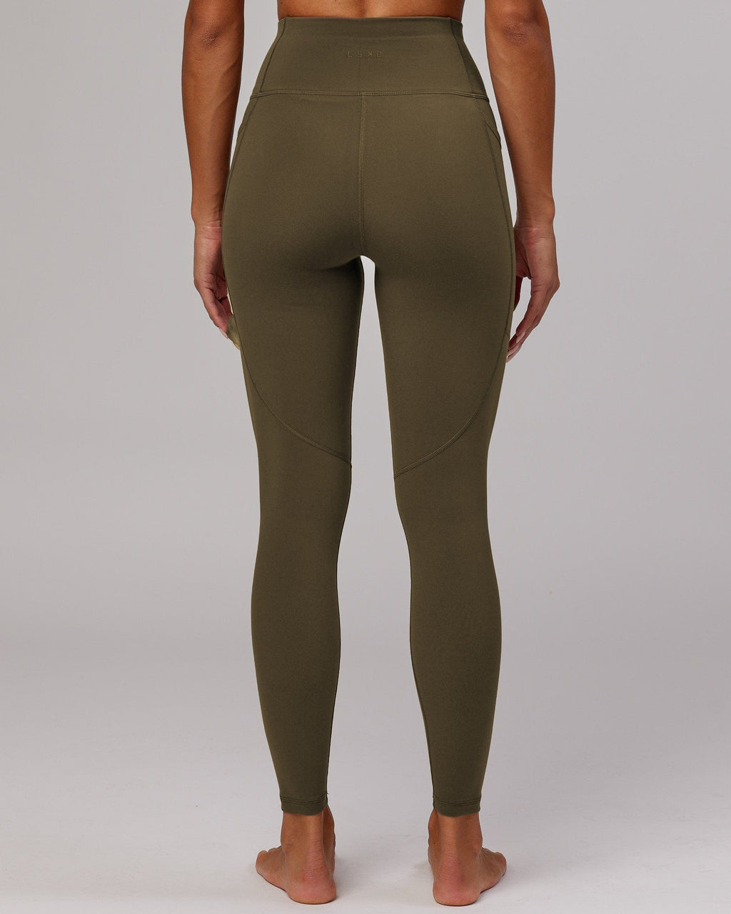 Model wearing Rep Full Length Tight - Army Green