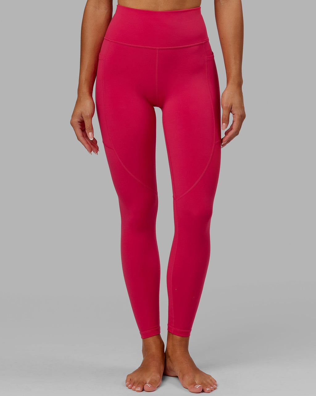 Model wearing Rep Full Length Tight - Boysenberry