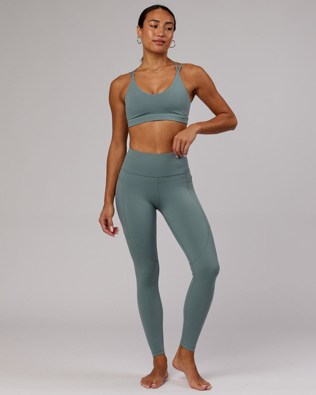 Model wearing Rep Full Length Tight - Eclipse