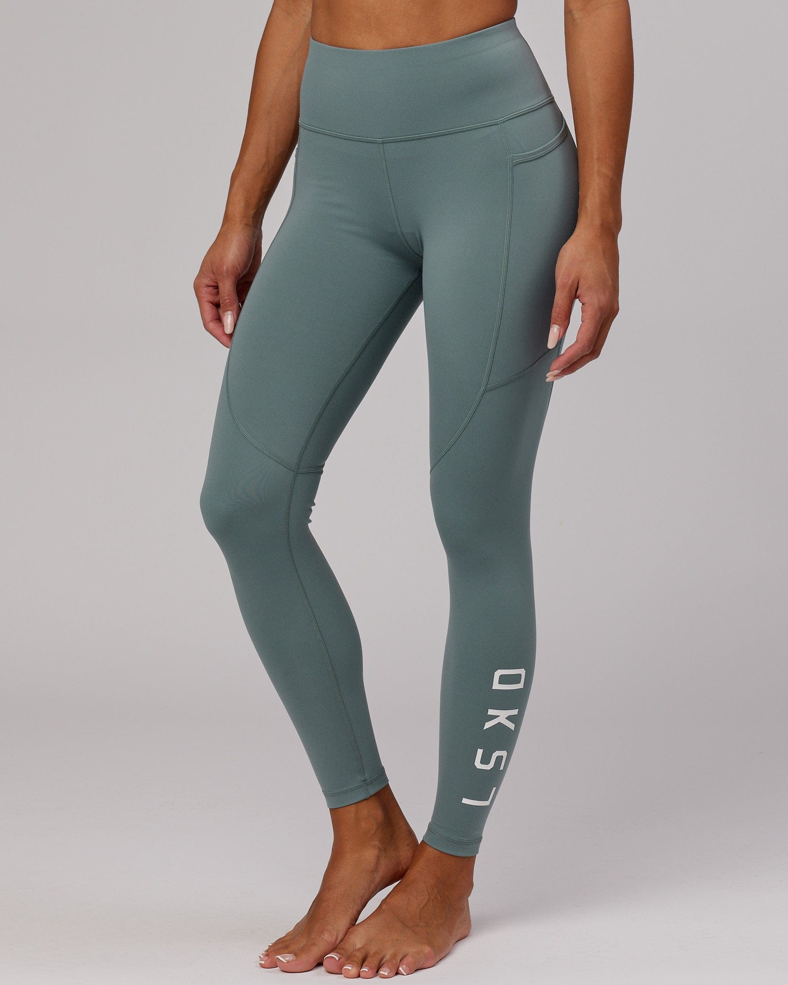 Model wearing Rep Full Length Tight - Eclipse