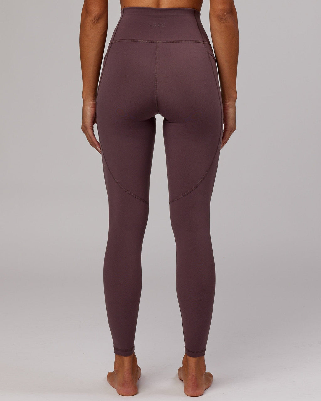 Model wearing Rep Full Length Tight - Plum