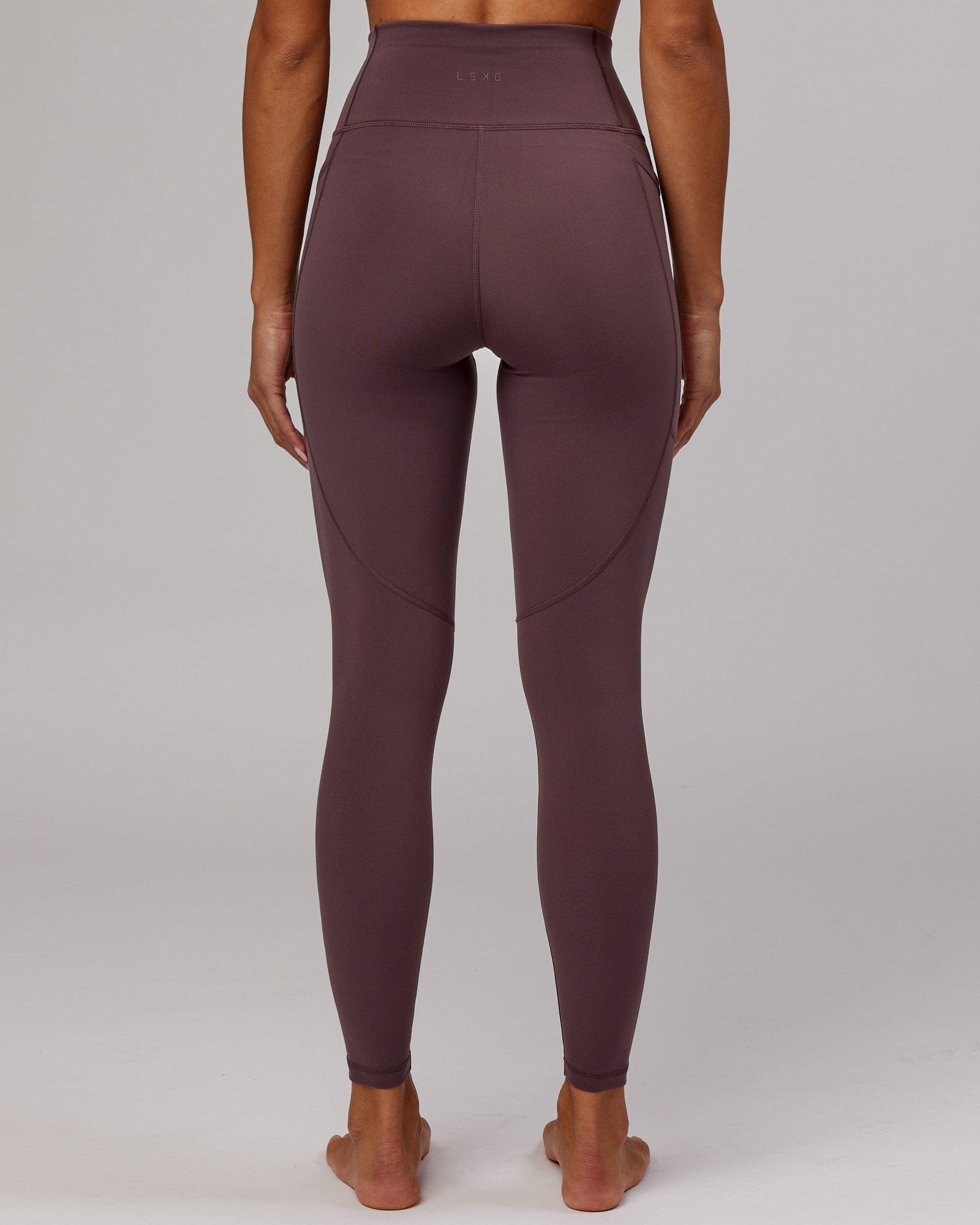 Model wearing Rep Full Length Tight - Plum