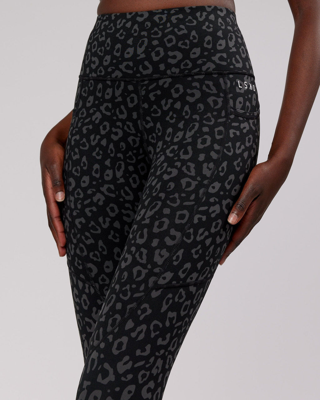 Model wearing Rep Full Length Tight Small Logo - Fever