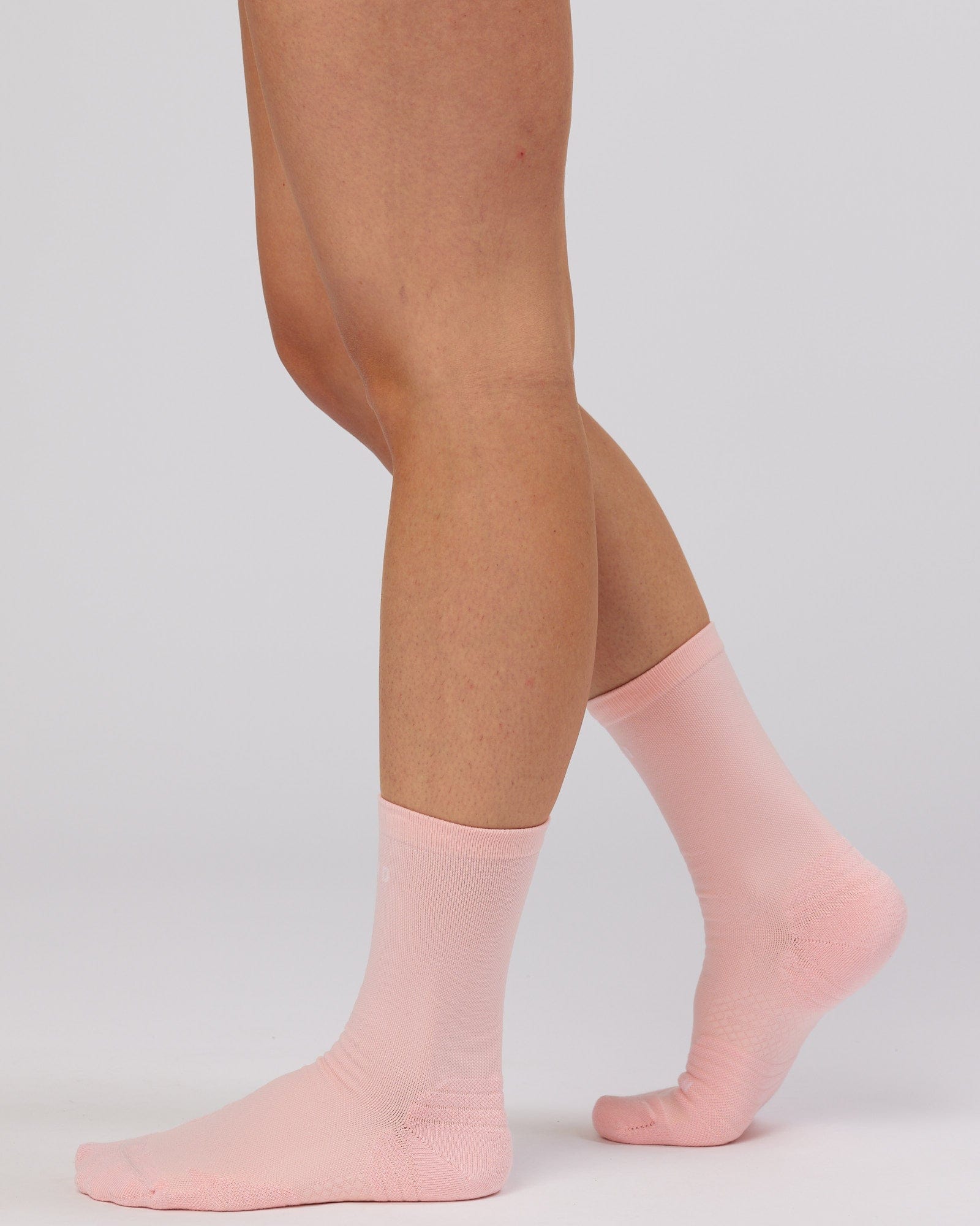 Model wearing Rep Performance Crew Sock - Pink