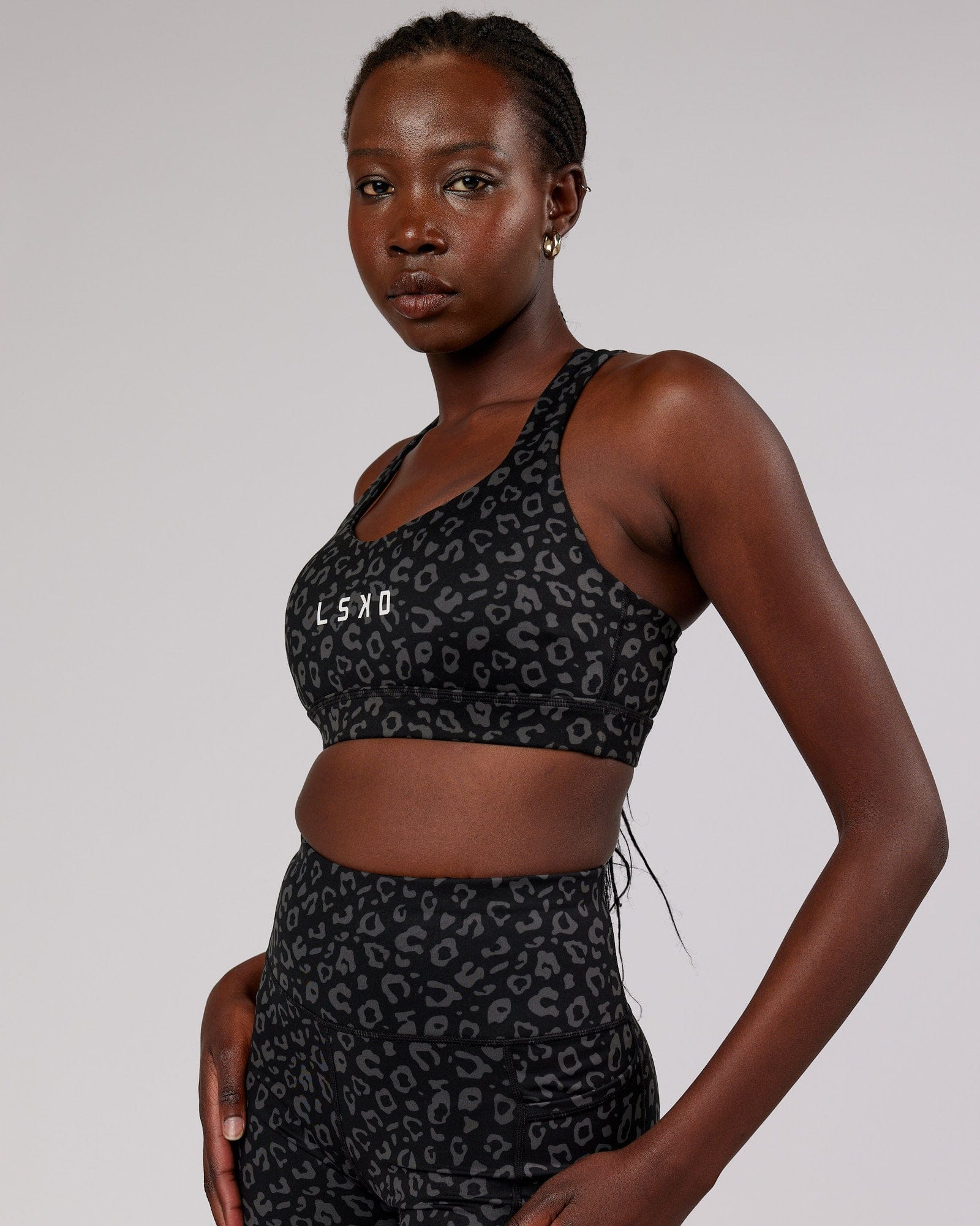 Model wearing Rep Sports Bra Small Logo - Fever