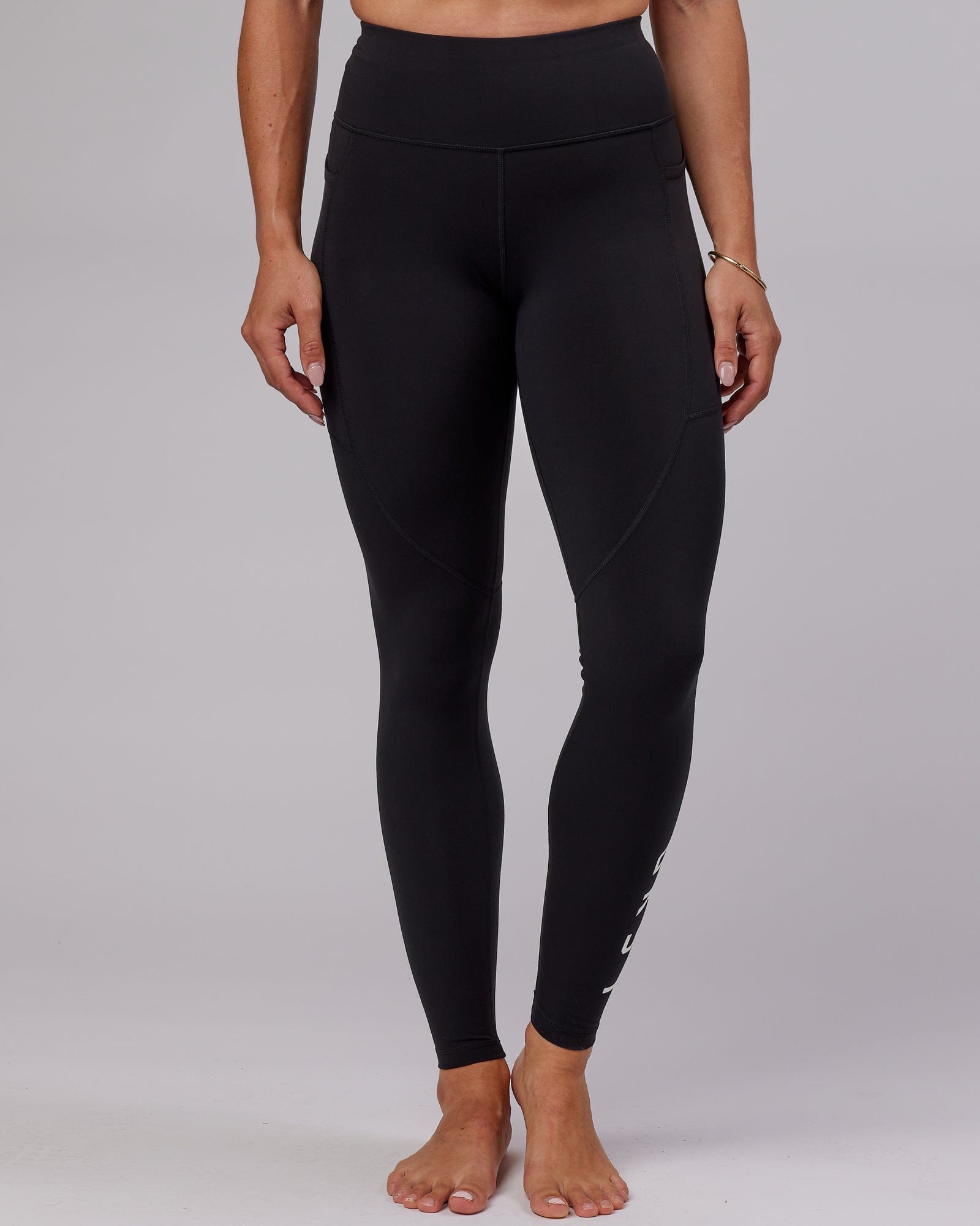 Model wearing Rep X-Long Tight - Black-White