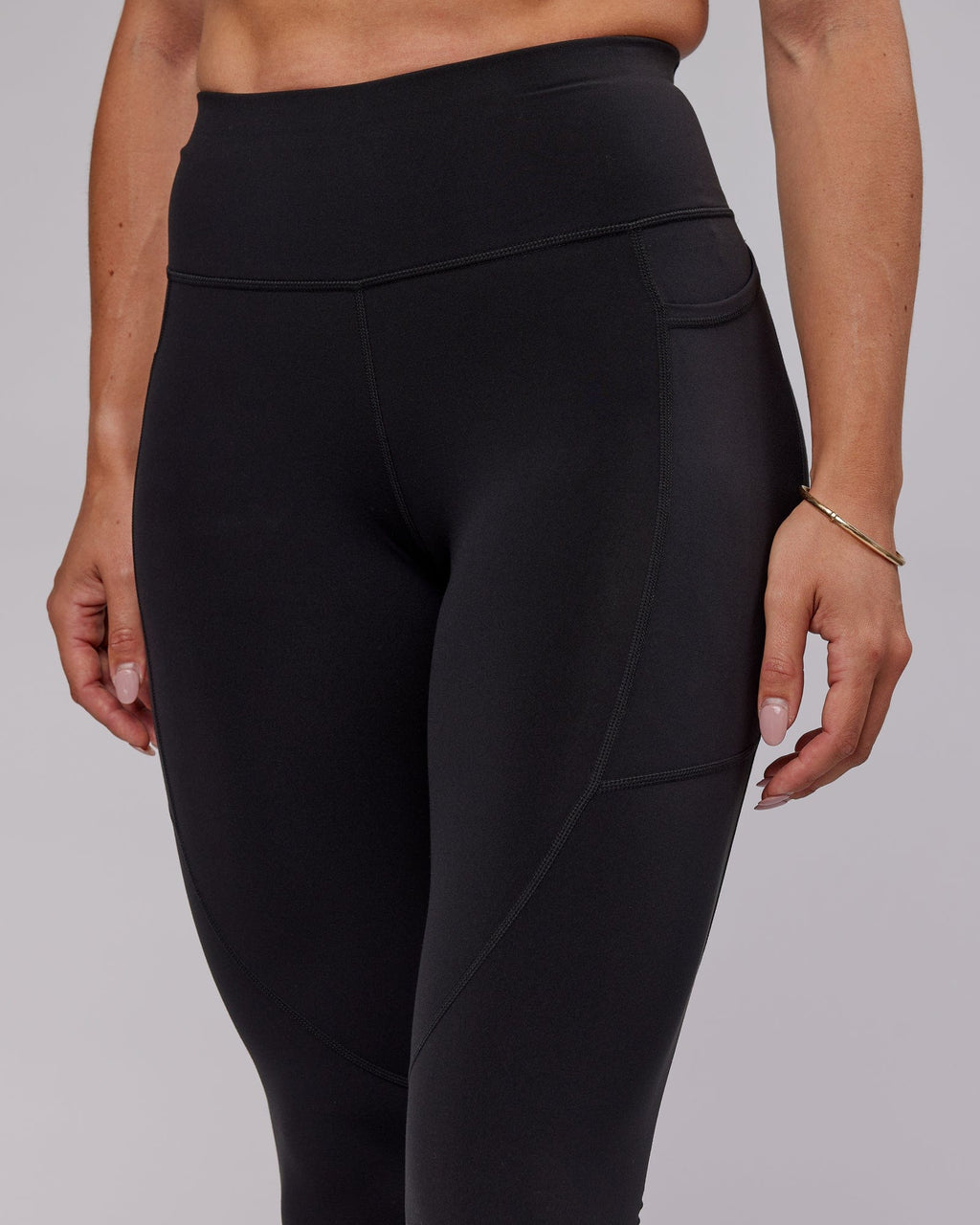 Model wearing Rep X-Long Tight - Black-White