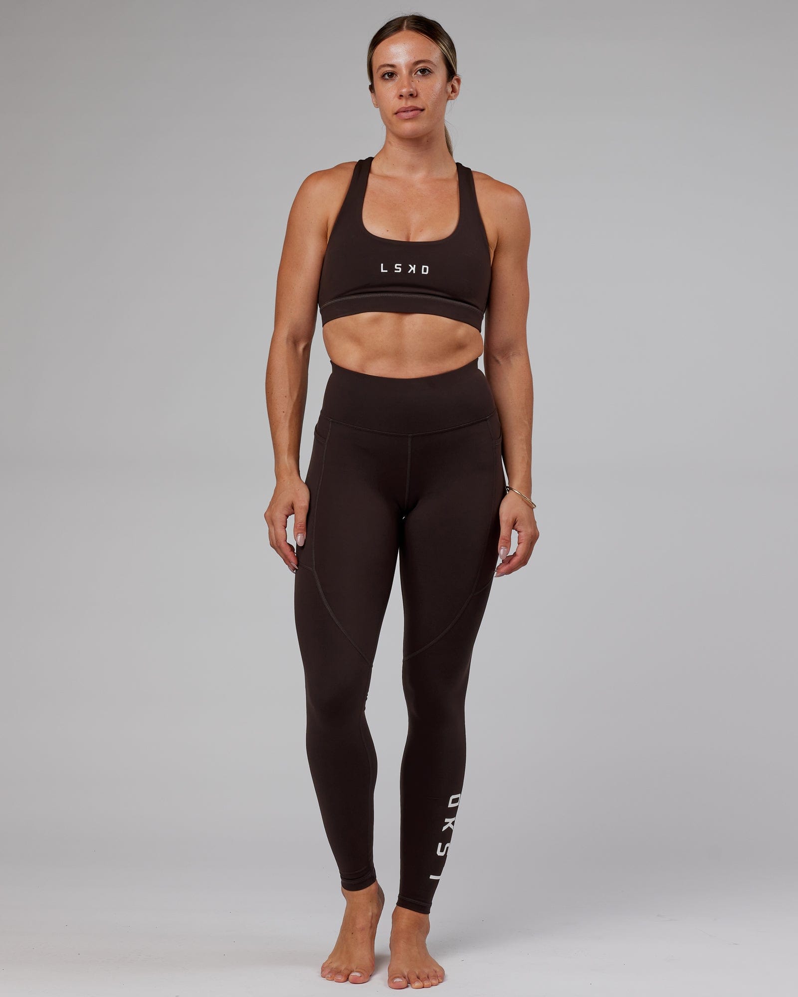 Model wearing Rep X-Long Tight - Dark Walnut