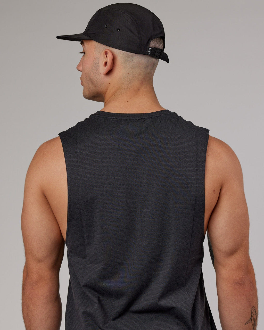 Model wearing Run Club Cap - Black