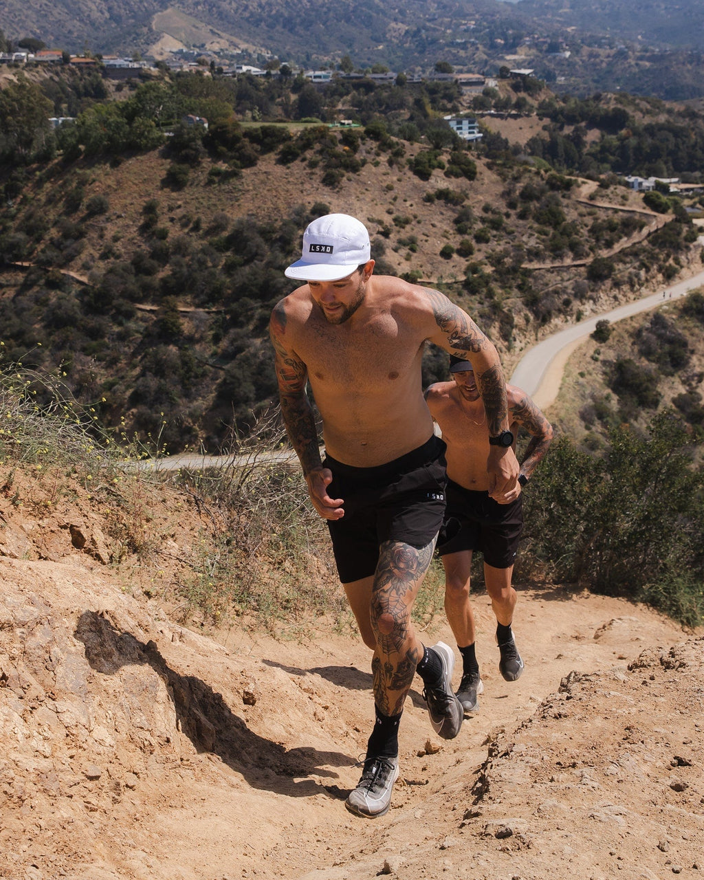 Model wearing Run Club Cap - White
