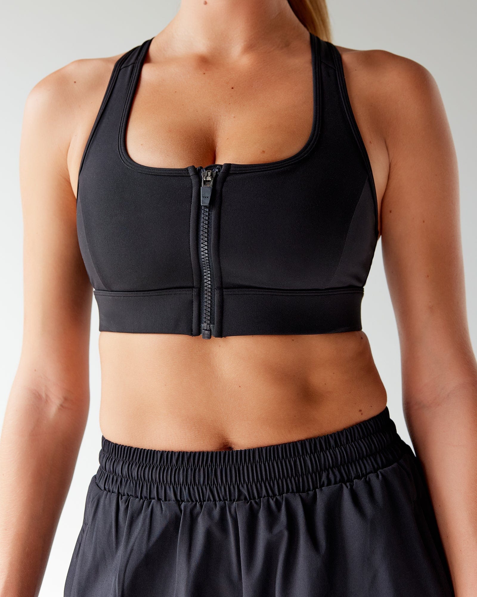 Model wearing Sprint Sports Bra - Black