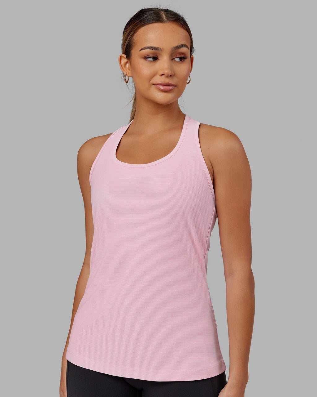 Model wearing Sprint Tank - Petal Pink