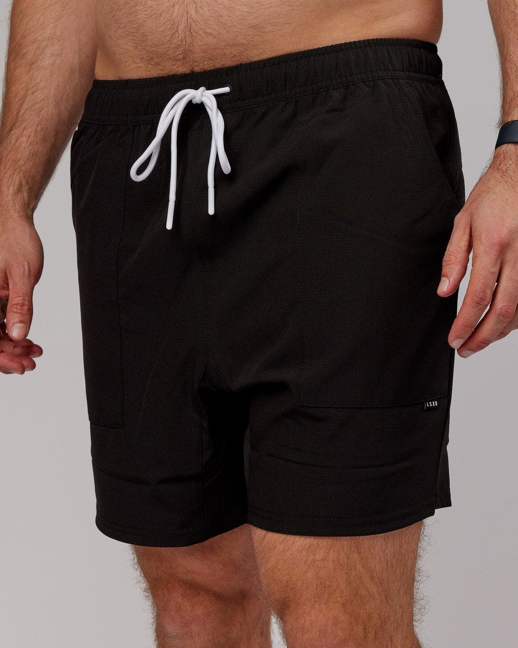 Model wearing Street Tech Short - Black