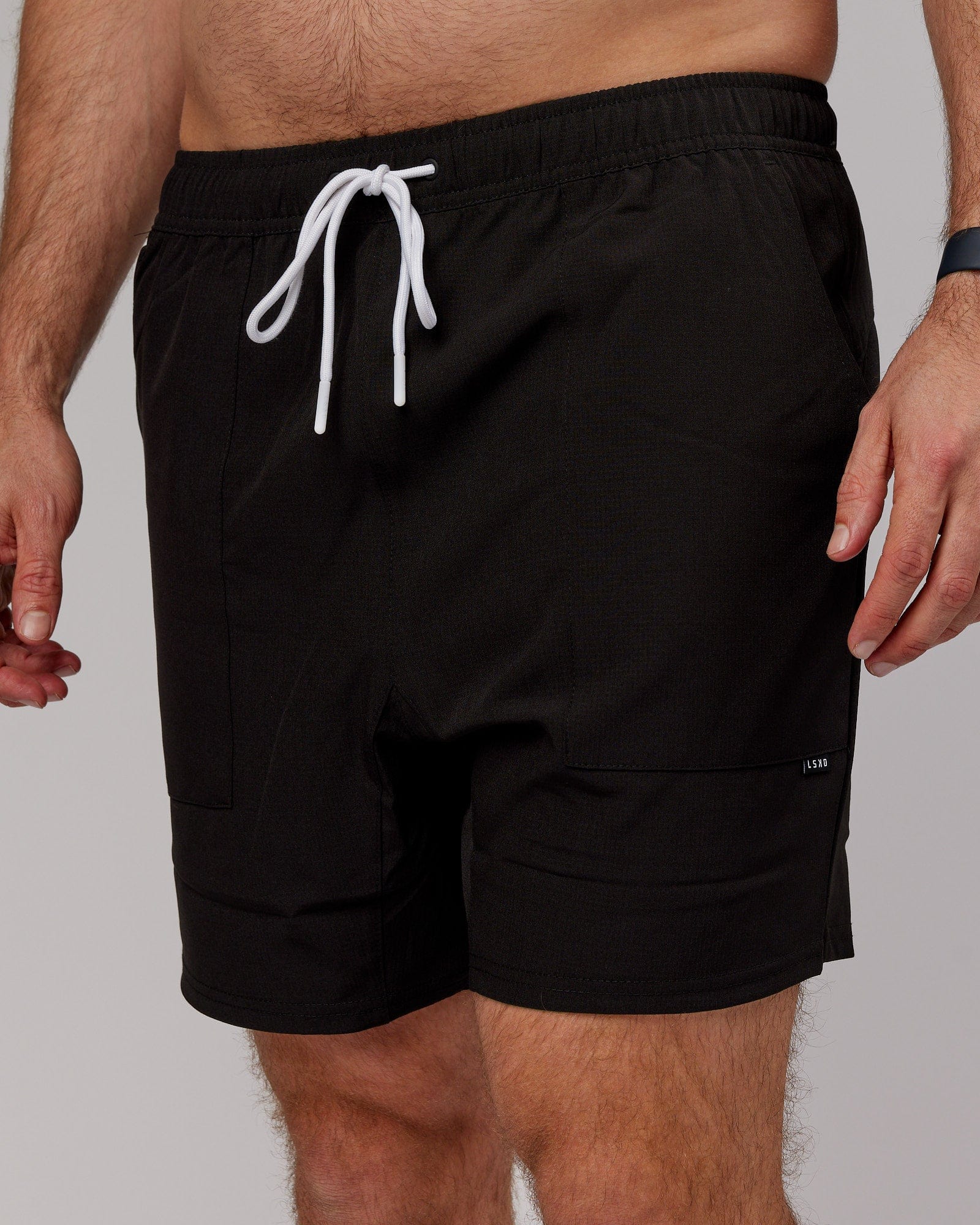 Model wearing Street Tech Short - Black