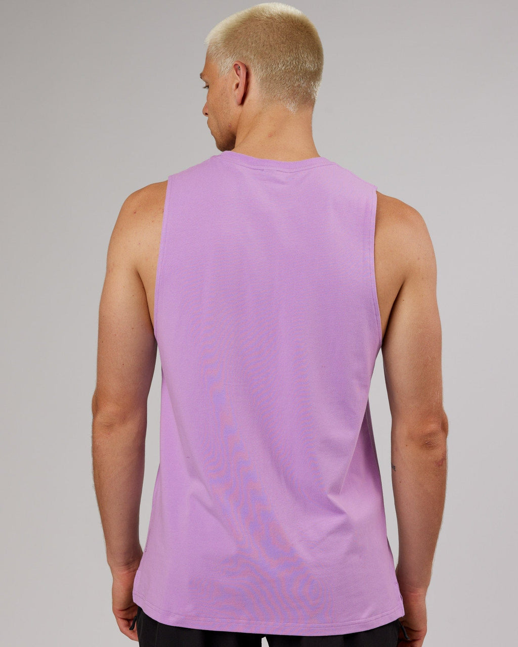 Model wearing Strength FLXCotton Training Fit Tank - Lilac