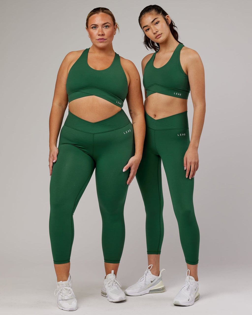 Model wearing Strike 7/8 Length Tight - Pineneedle