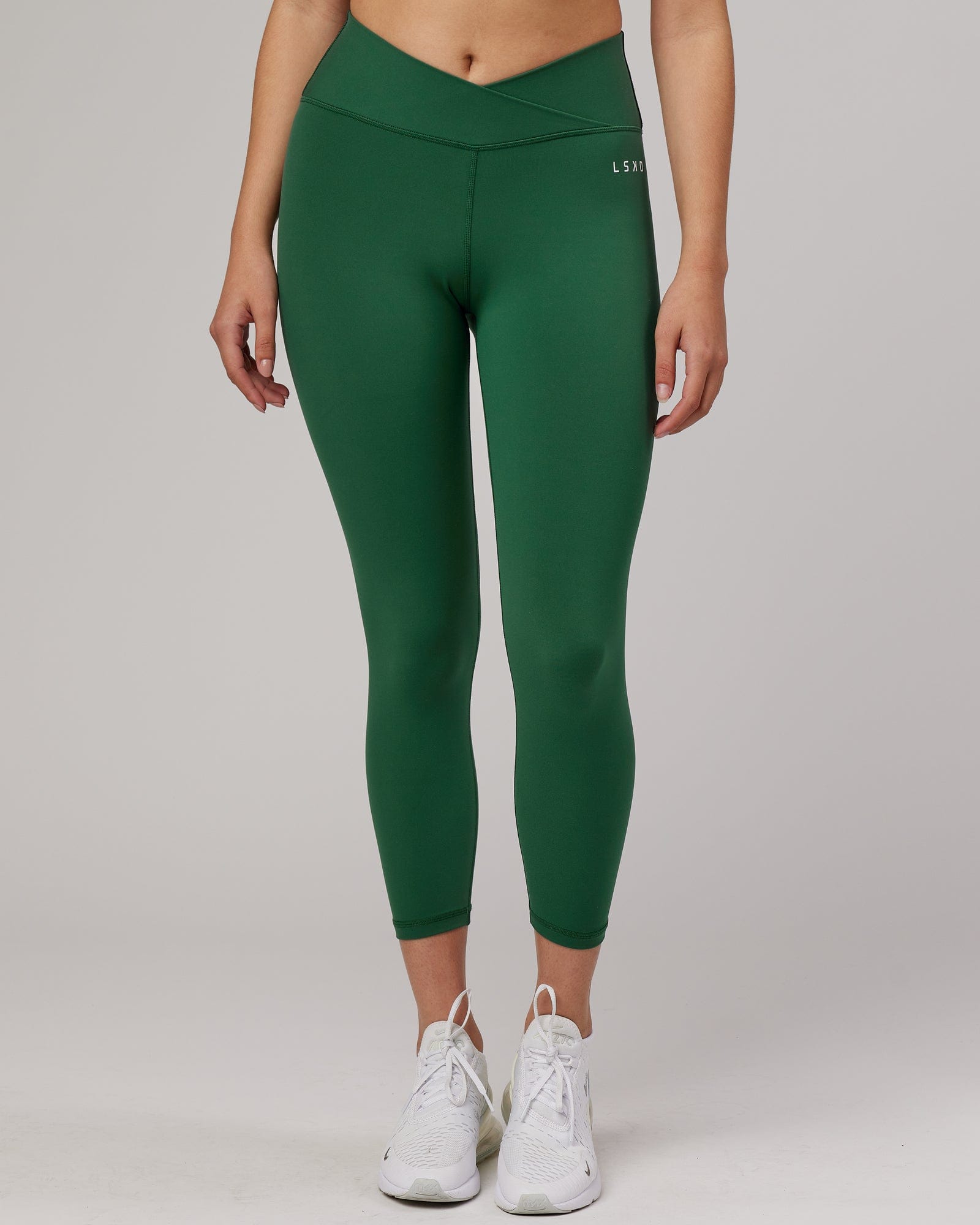 Model wearing Strike 7/8 Length Tight - Pineneedle