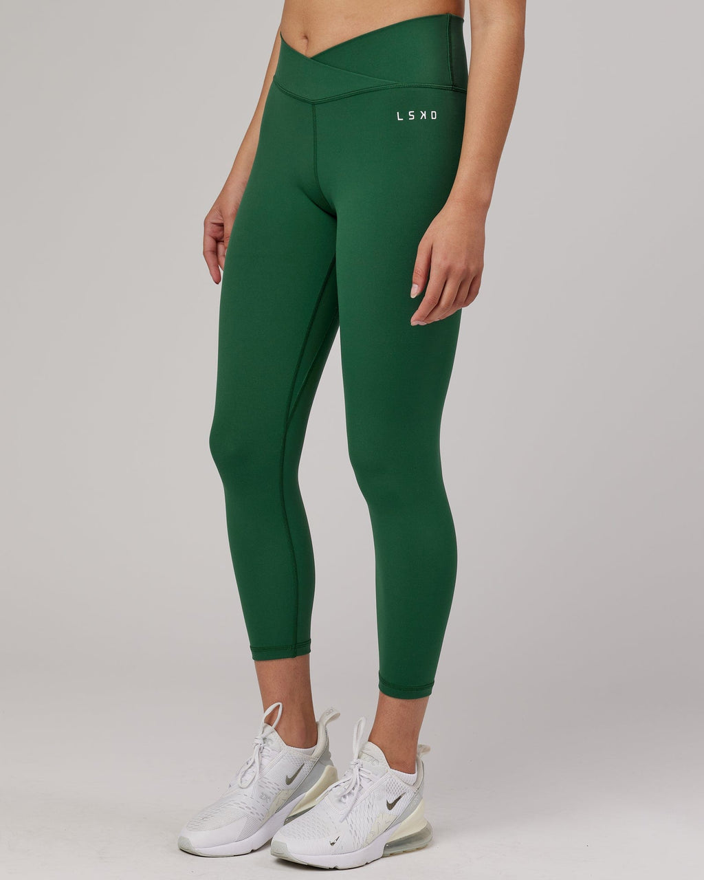 Model wearing Strike 7/8 Length Tight - Pineneedle