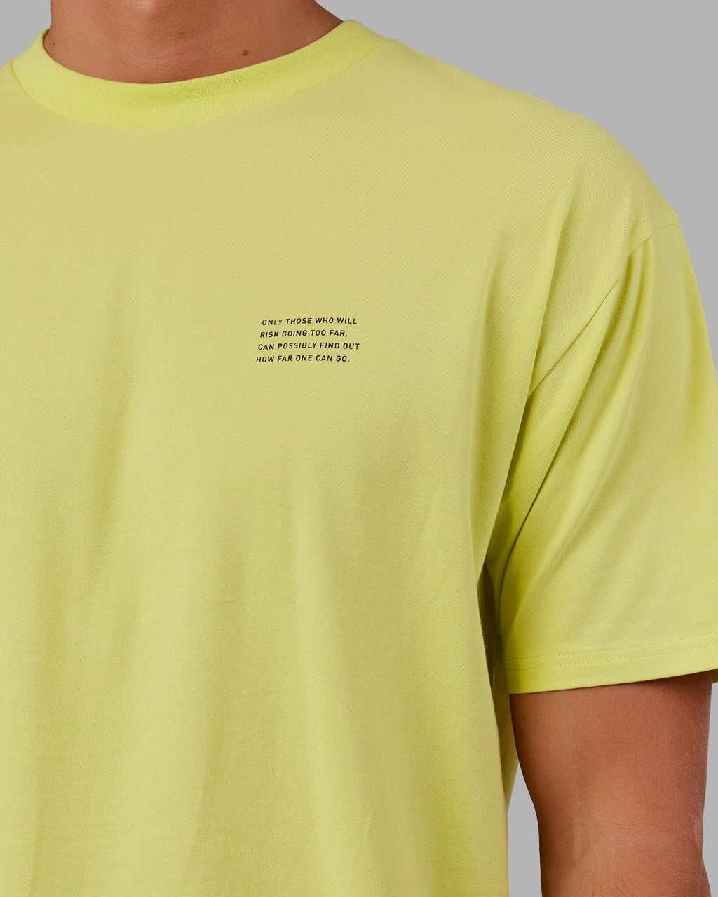 Model wearing Strive FLXCotton Tee Oversize - Citrus Green