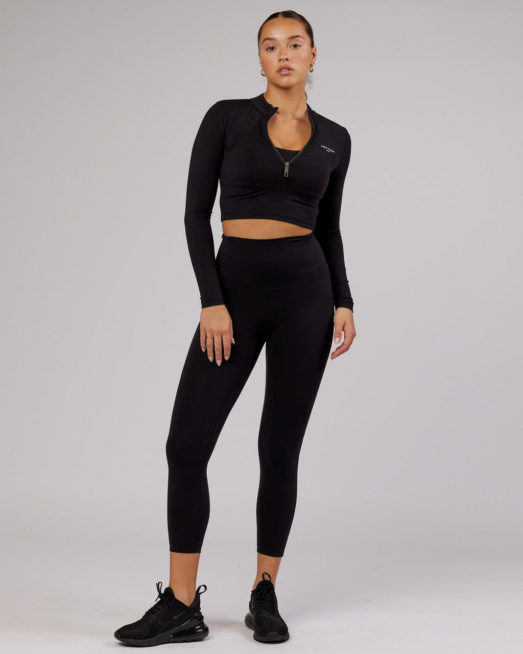 Model wearing Ultra LS Top - Black